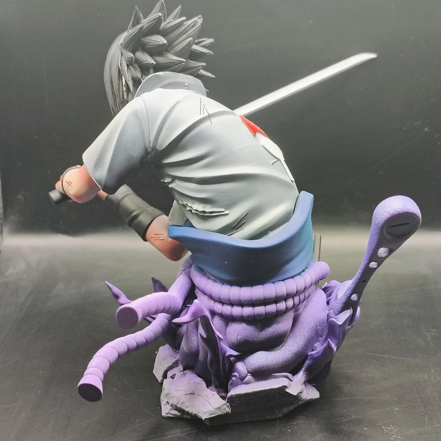 Sasuke Bust - 3D Printed and Handpainted Bust - Model Designed by Sekai3D