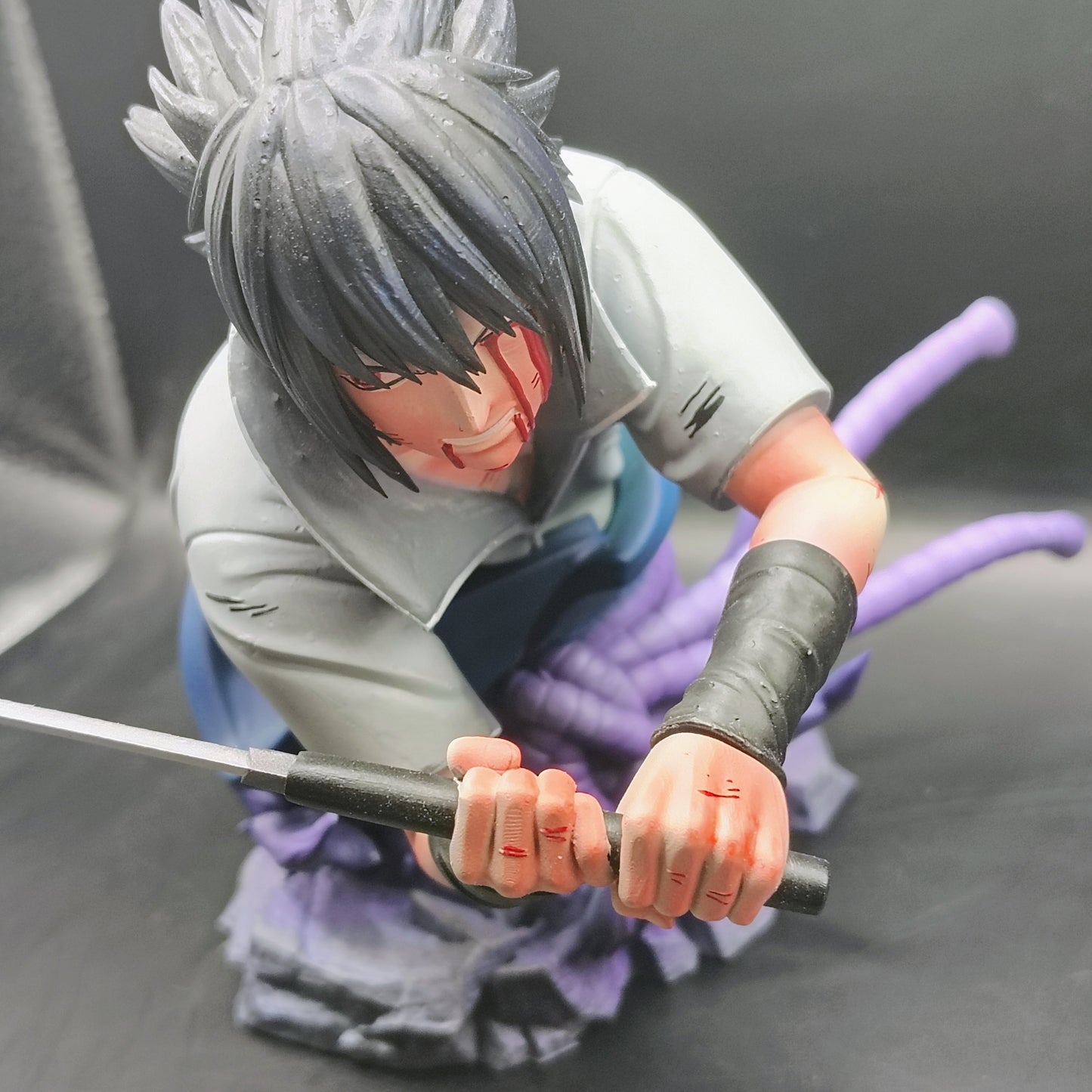 Sasuke Bust - 3D Printed and Handpainted Bust - Model Designed by Sekai3D