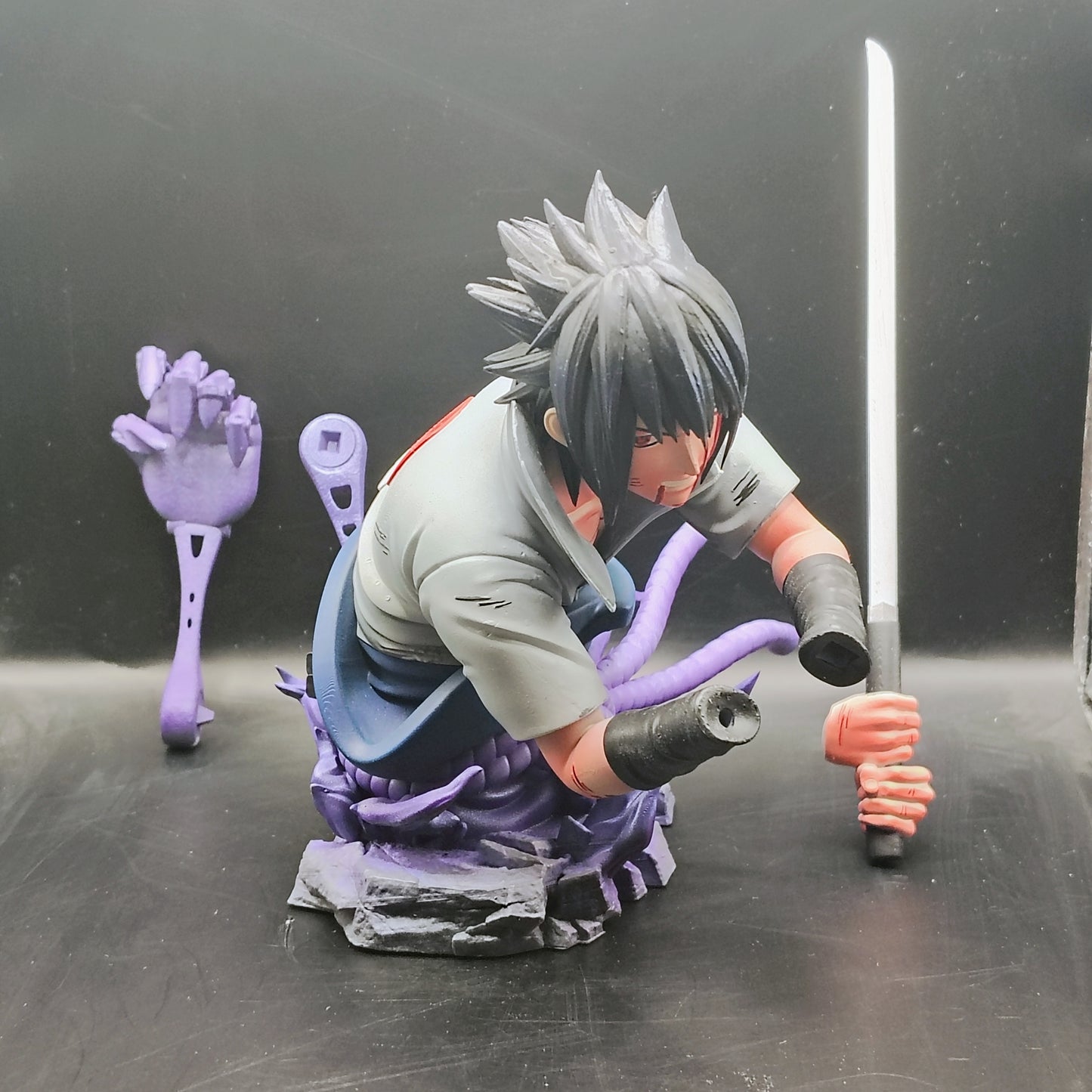 Sasuke Bust - 3D Printed and Handpainted Bust - Model Designed by Sekai3D