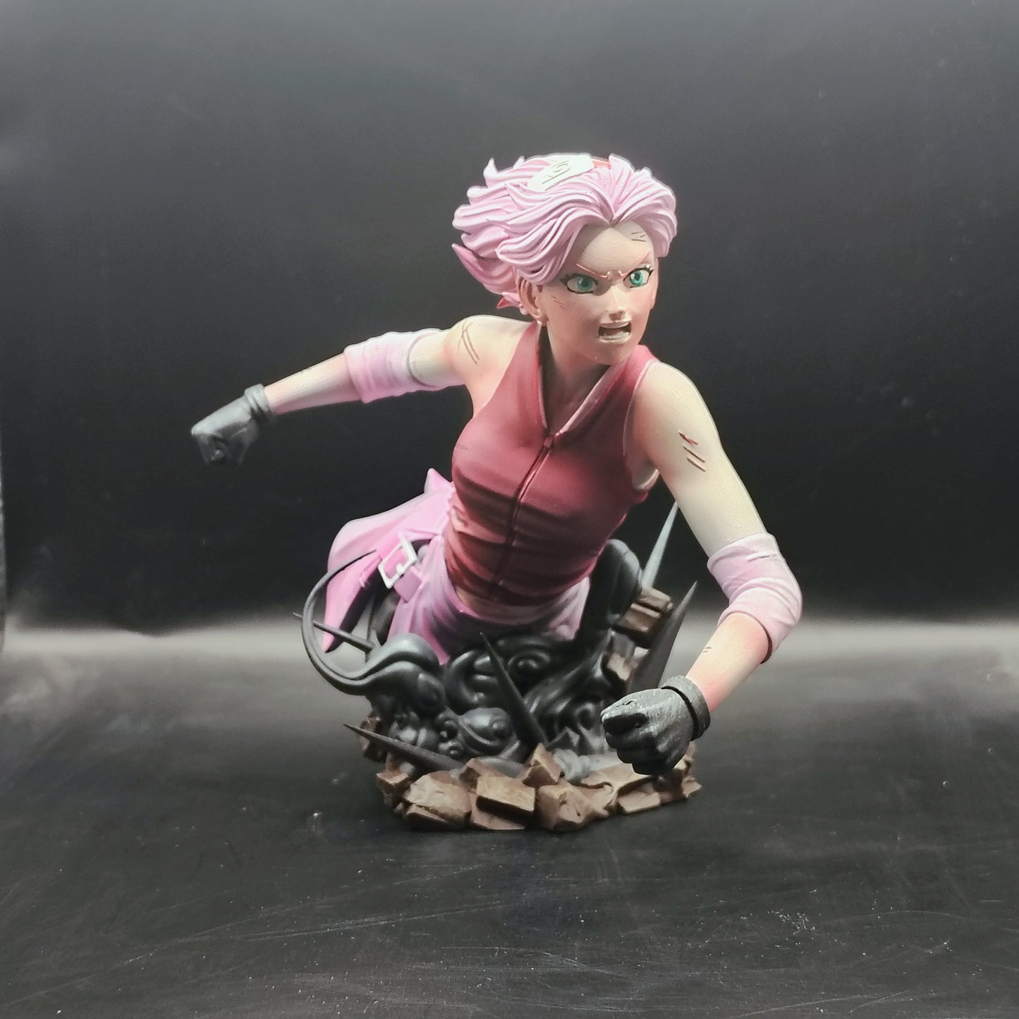 Sakura Bust - 3D Printed and Handpainted Bust - Model Designed by Sekai3D