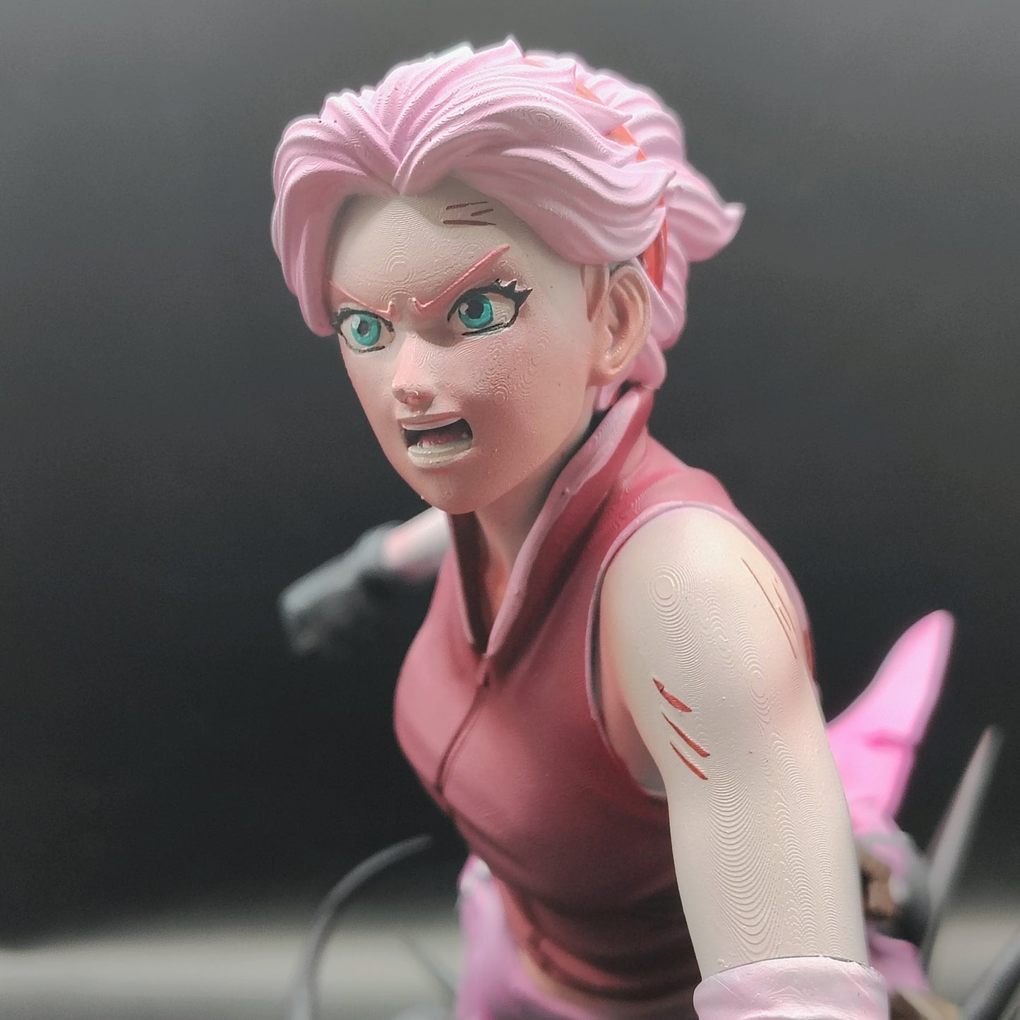 Sakura Bust - 3D Printed and Handpainted Bust - Model Designed by Sekai3D