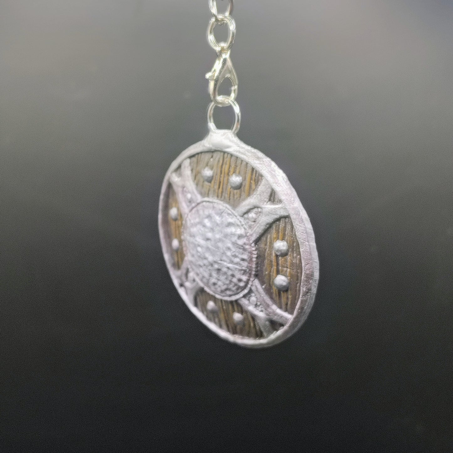 Shield Charm - 3D Printed and Handpainted