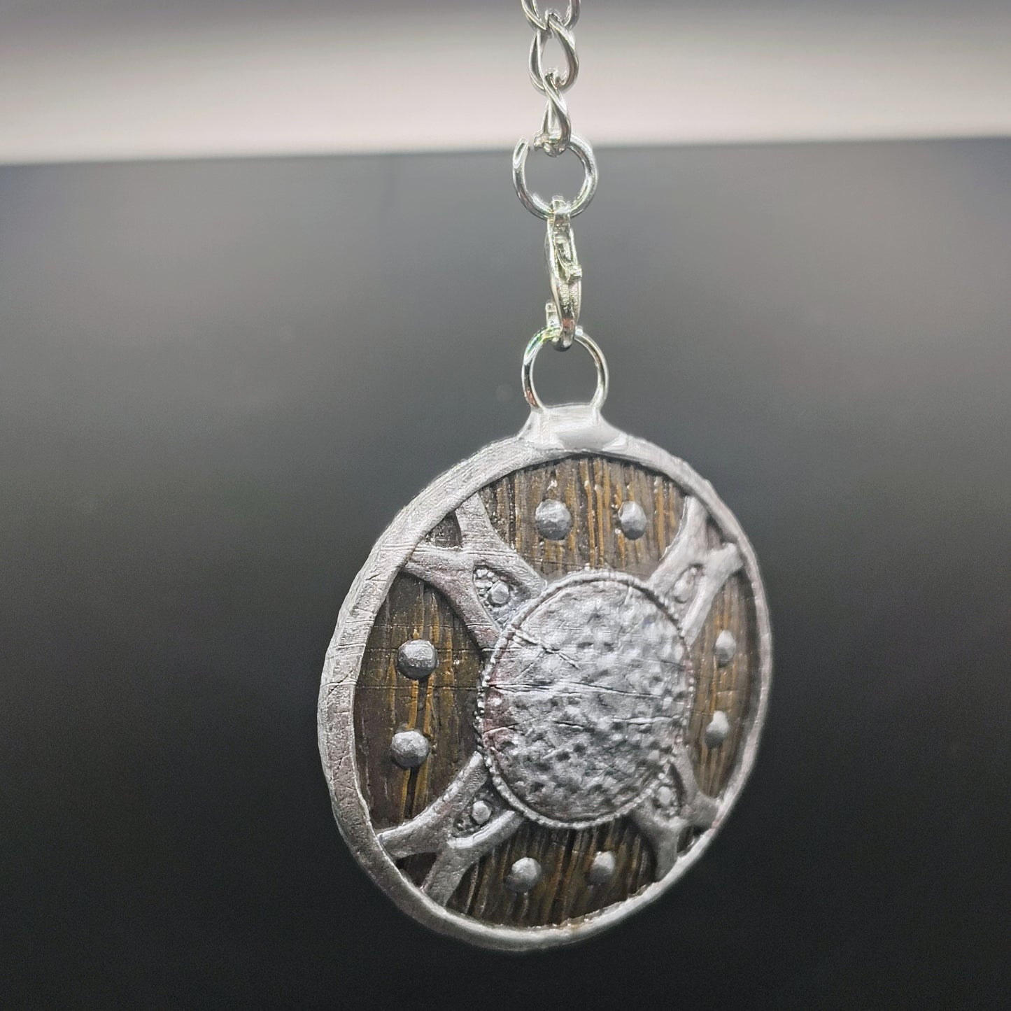 Shield Charm - 3D Printed and Handpainted