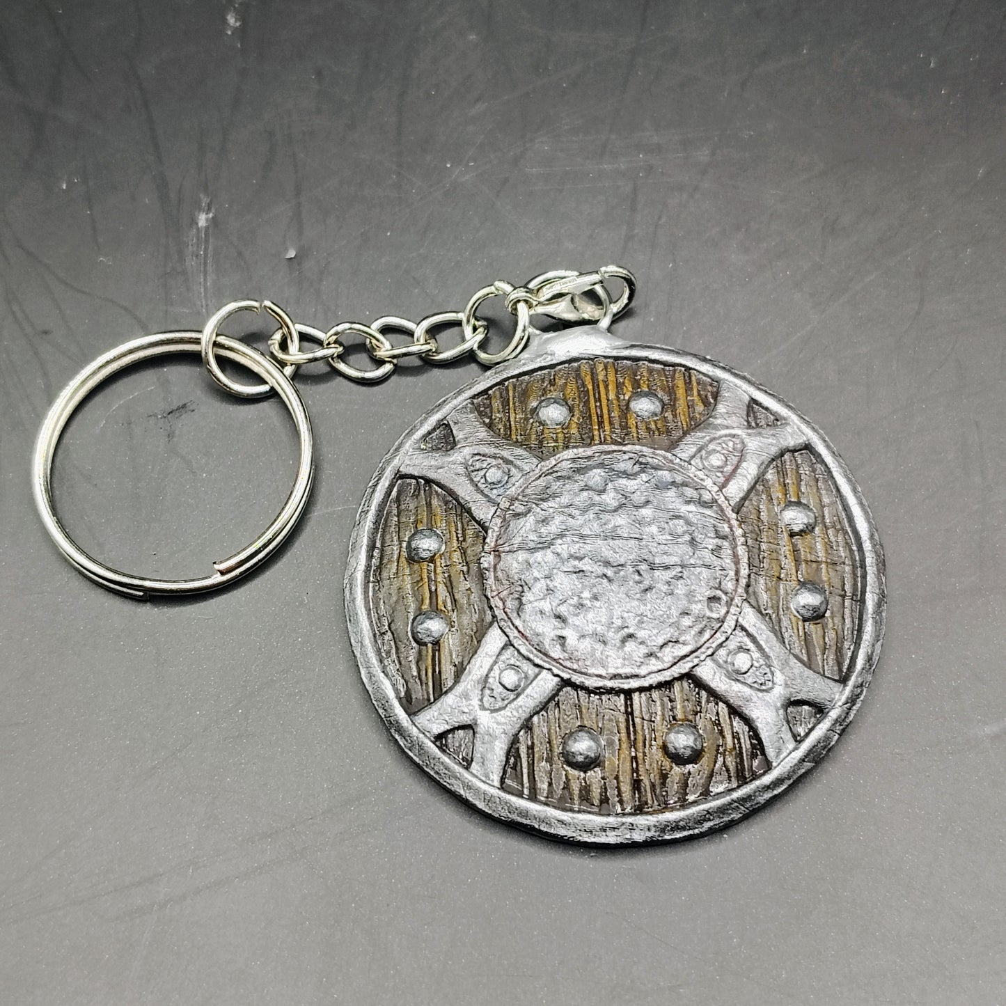 Shield Charm - 3D Printed and Handpainted