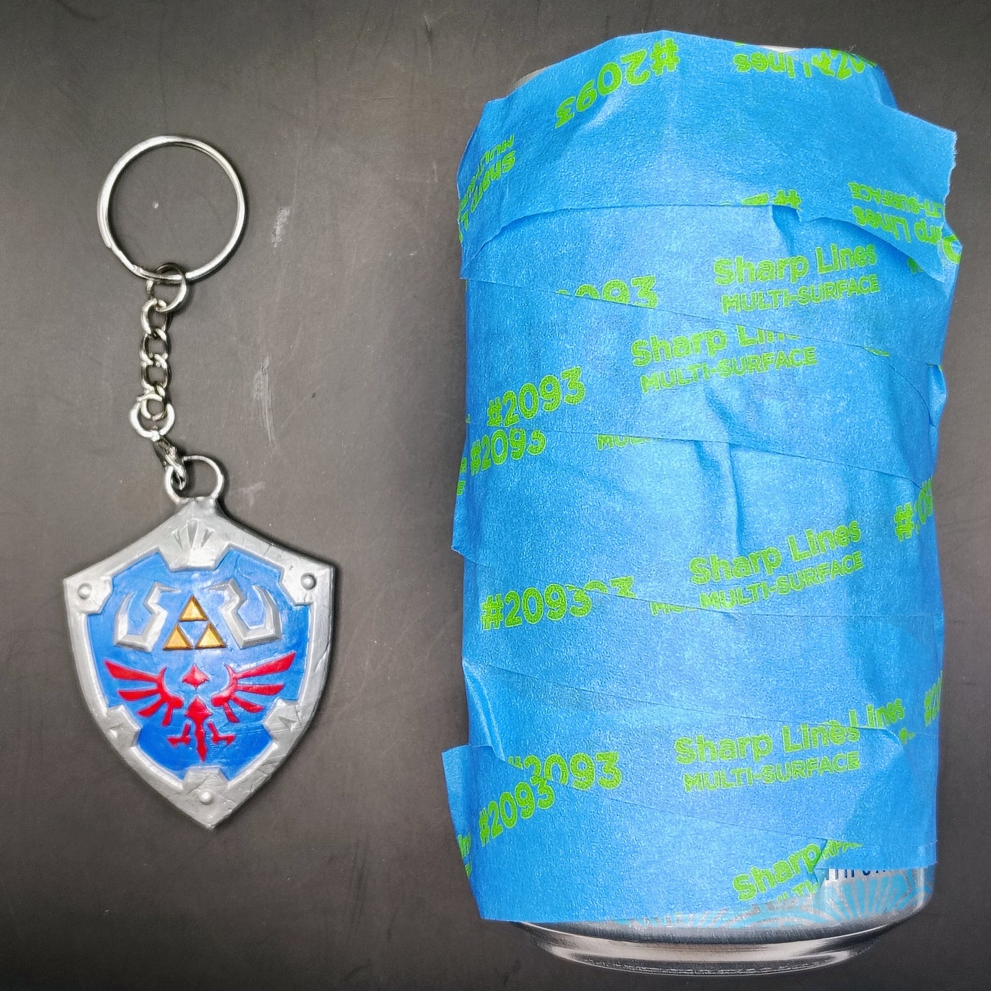 Shield Charm - 3D Printed and Handpainted