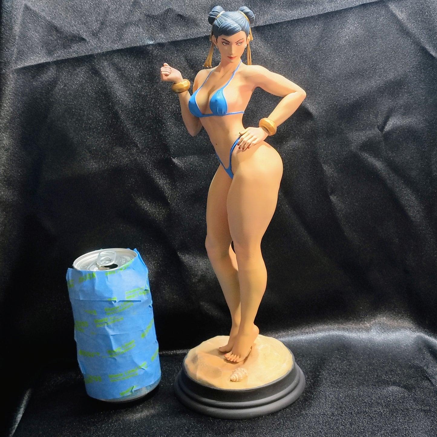 Chun-Li Bikini - 3D Printed and Handpainted Model - Model Designed by Abe3D