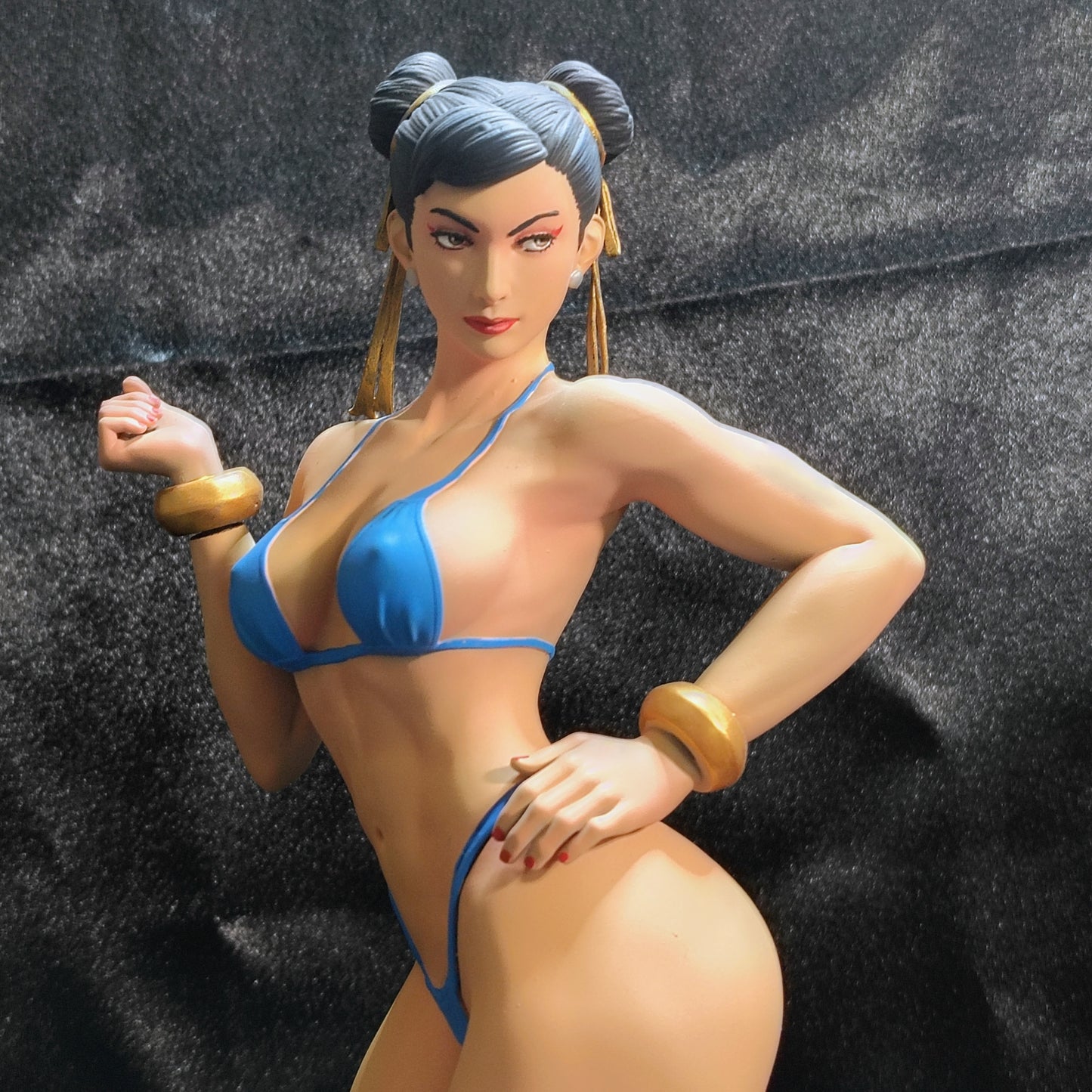 Chun-Li Bikini - 3D Printed and Handpainted Model - Model Designed by Abe3D