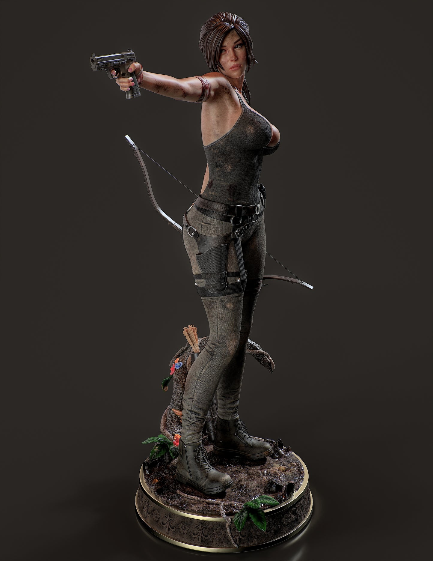 Lara Croft - Unassembled and Unpainted Garage Kit - Model Designed by Abe3D/Dellas