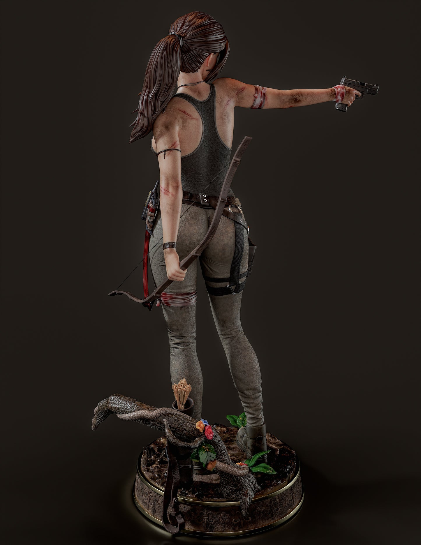 Lara Croft - Unassembled and Unpainted Garage Kit - Model Designed by Abe3D/Dellas