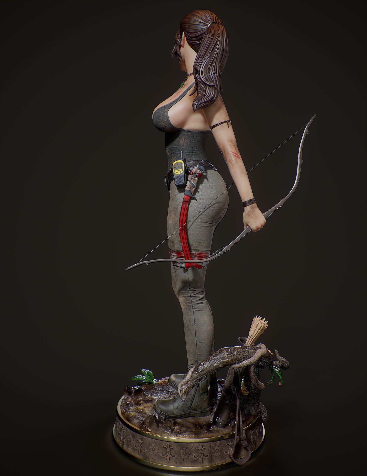 Lara Croft - Unassembled and Unpainted Garage Kit - Model Designed by Abe3D/Dellas