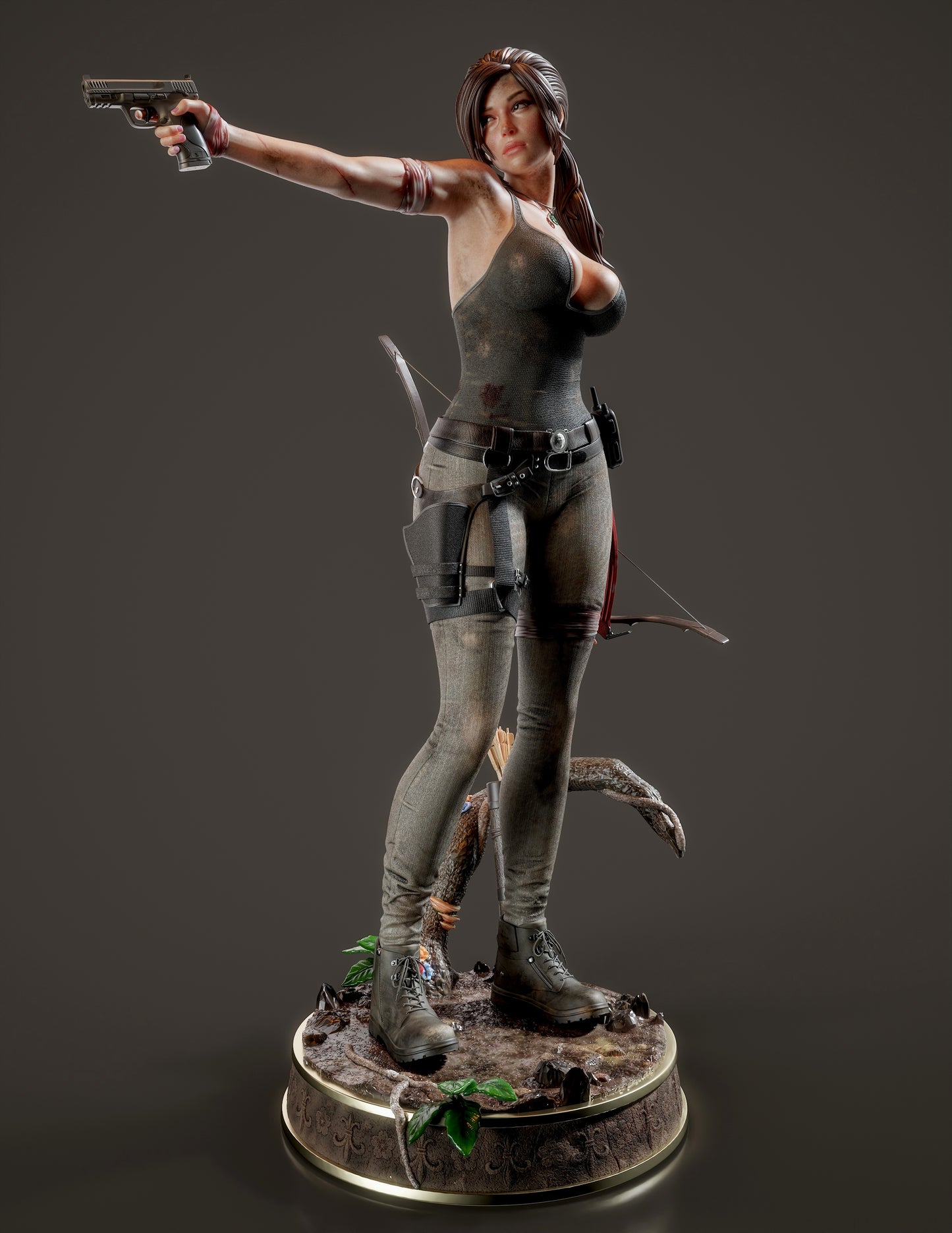 Lara Croft - Unassembled and Unpainted Garage Kit - Model Designed by Abe3D/Dellas