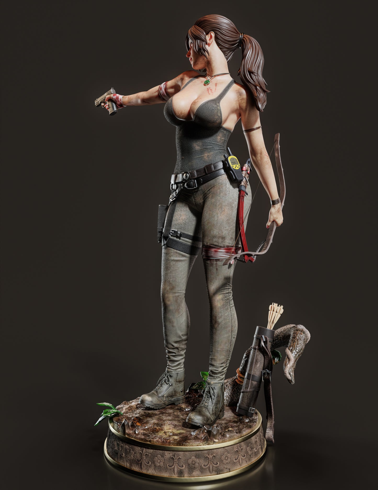 Lara Croft - Unassembled and Unpainted Garage Kit - Model Designed by Abe3D/Dellas