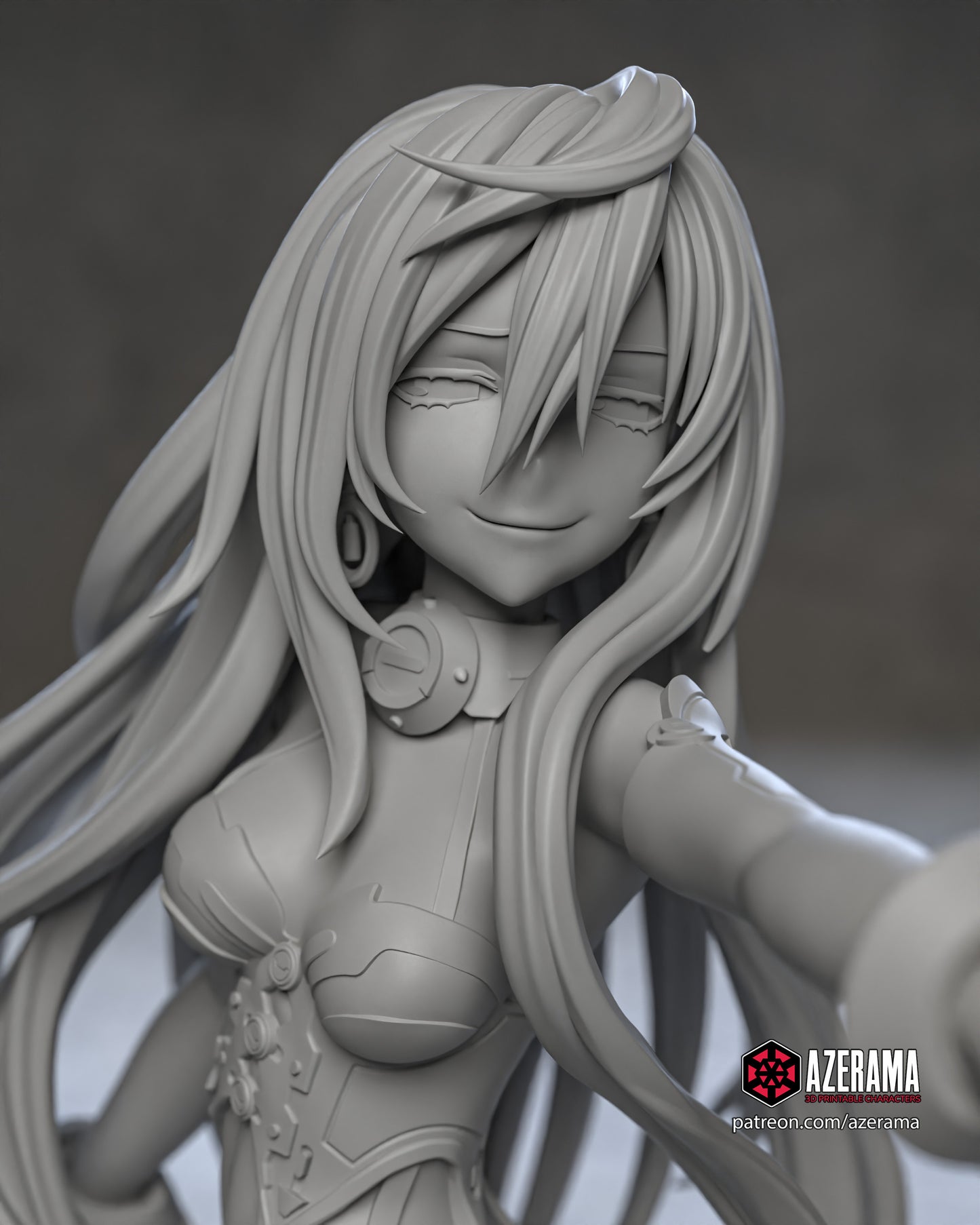 Iris Heart - Unassembled and Unpainted Garage Kit - Model Designed by Azerama
