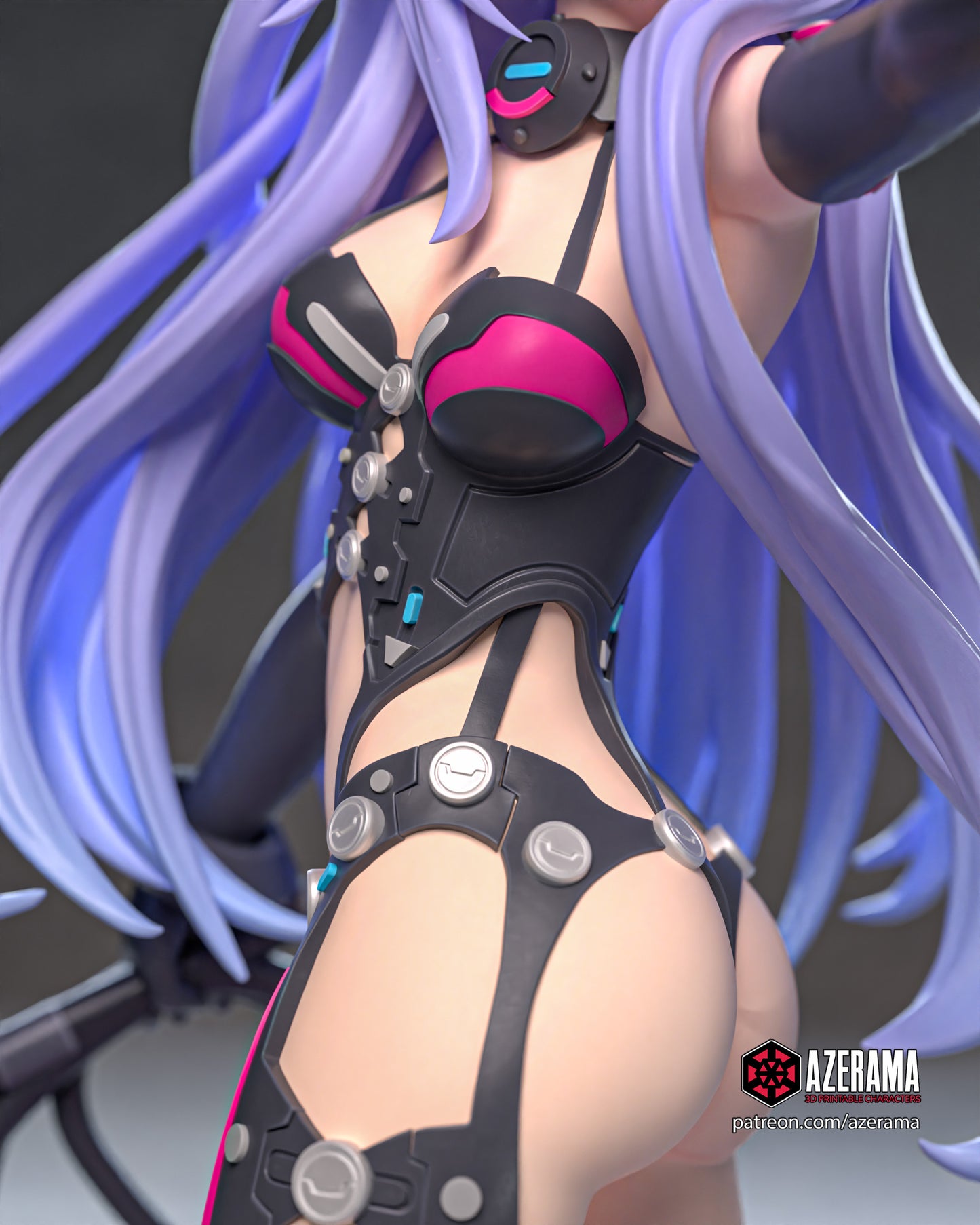Iris Heart - Unassembled and Unpainted Garage Kit - Model Designed by Azerama
