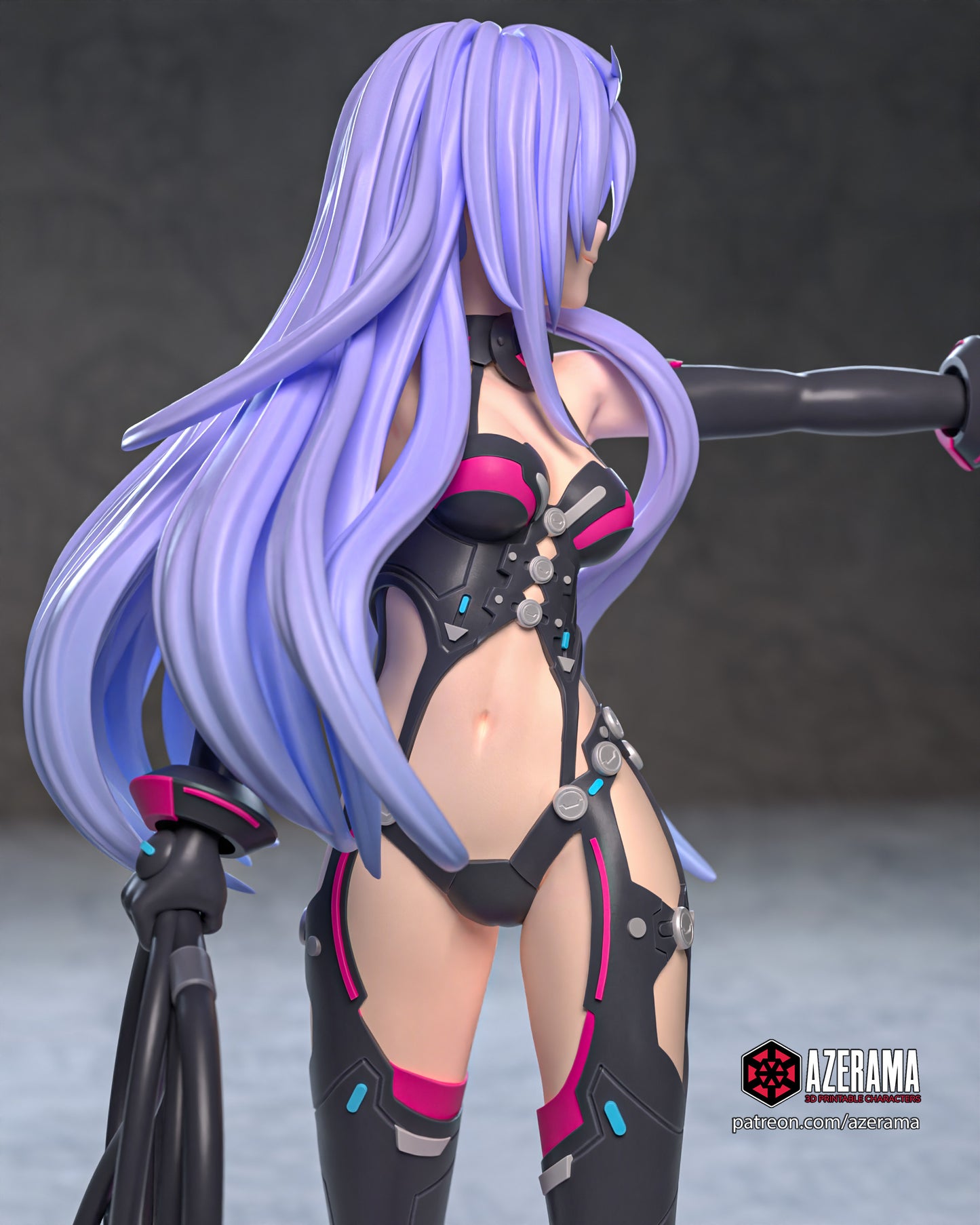 Iris Heart - Unassembled and Unpainted Garage Kit - Model Designed by Azerama