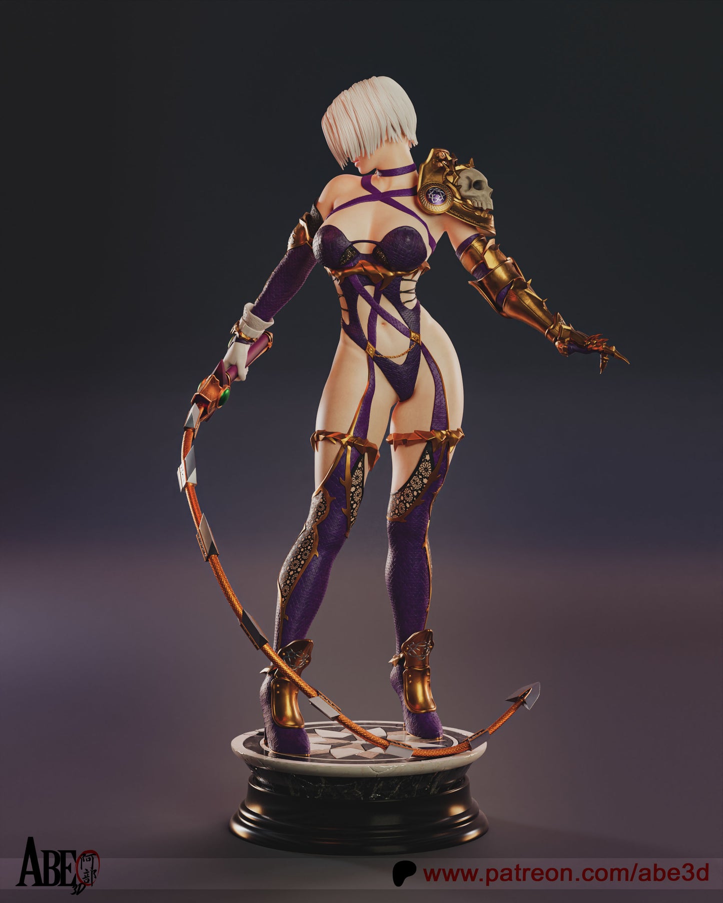 Ivy (VARIANT PARTS INCLUDED - Unassembled and Unpainted Garage Kit - Model Designed By Abe3d
