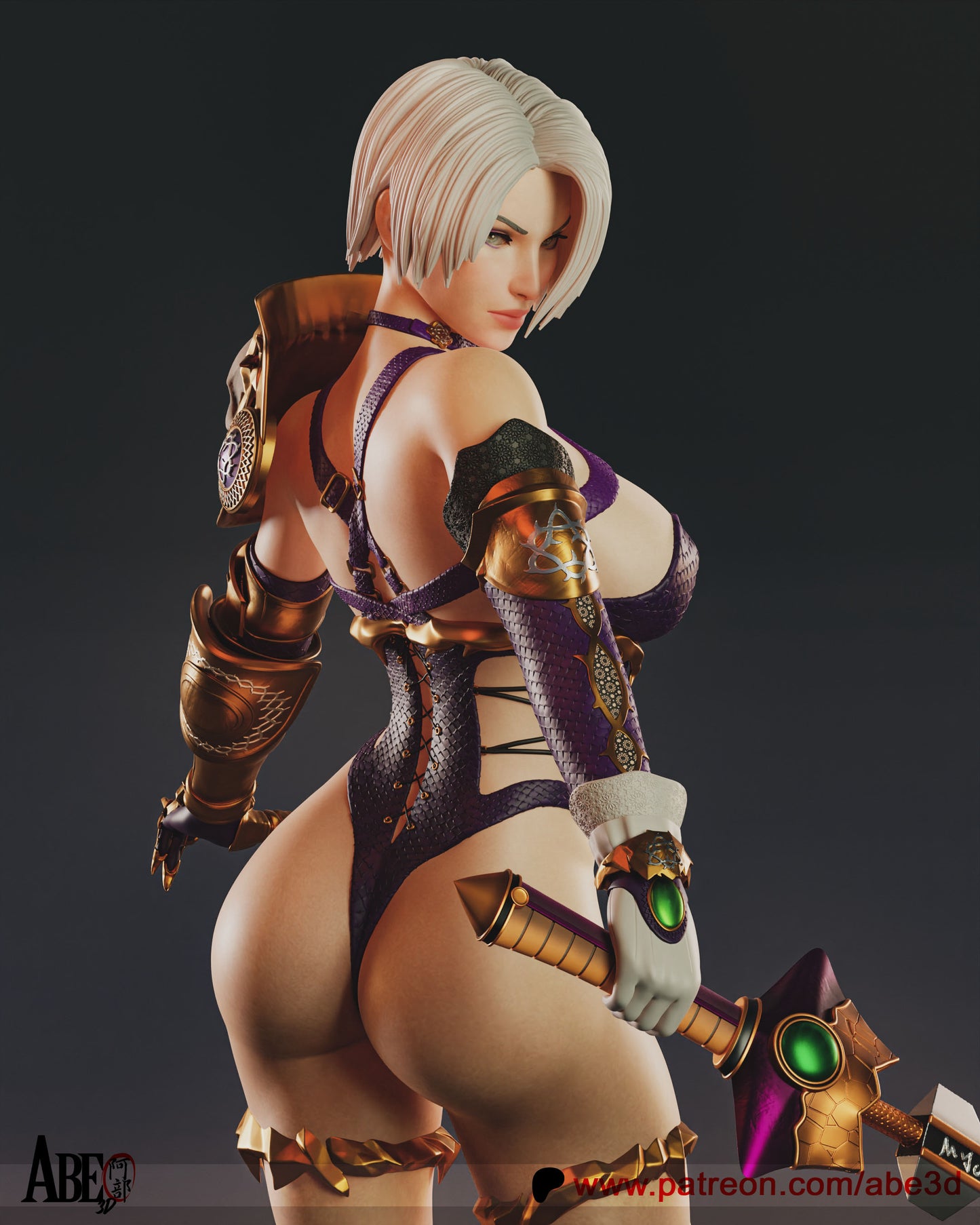 Ivy (VARIANT PARTS INCLUDED - Unassembled and Unpainted Garage Kit - Model Designed By Abe3d