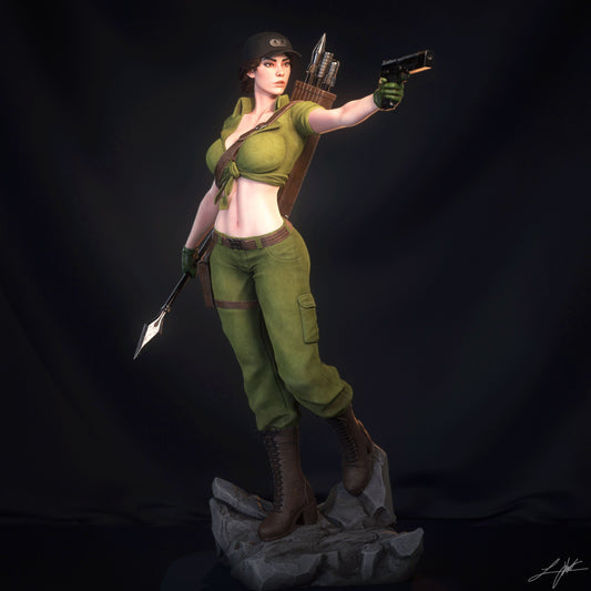 Lady Jaye - Unassumebled and Unpainted Garage Kit - Model Designed by Abe3d/Ramses