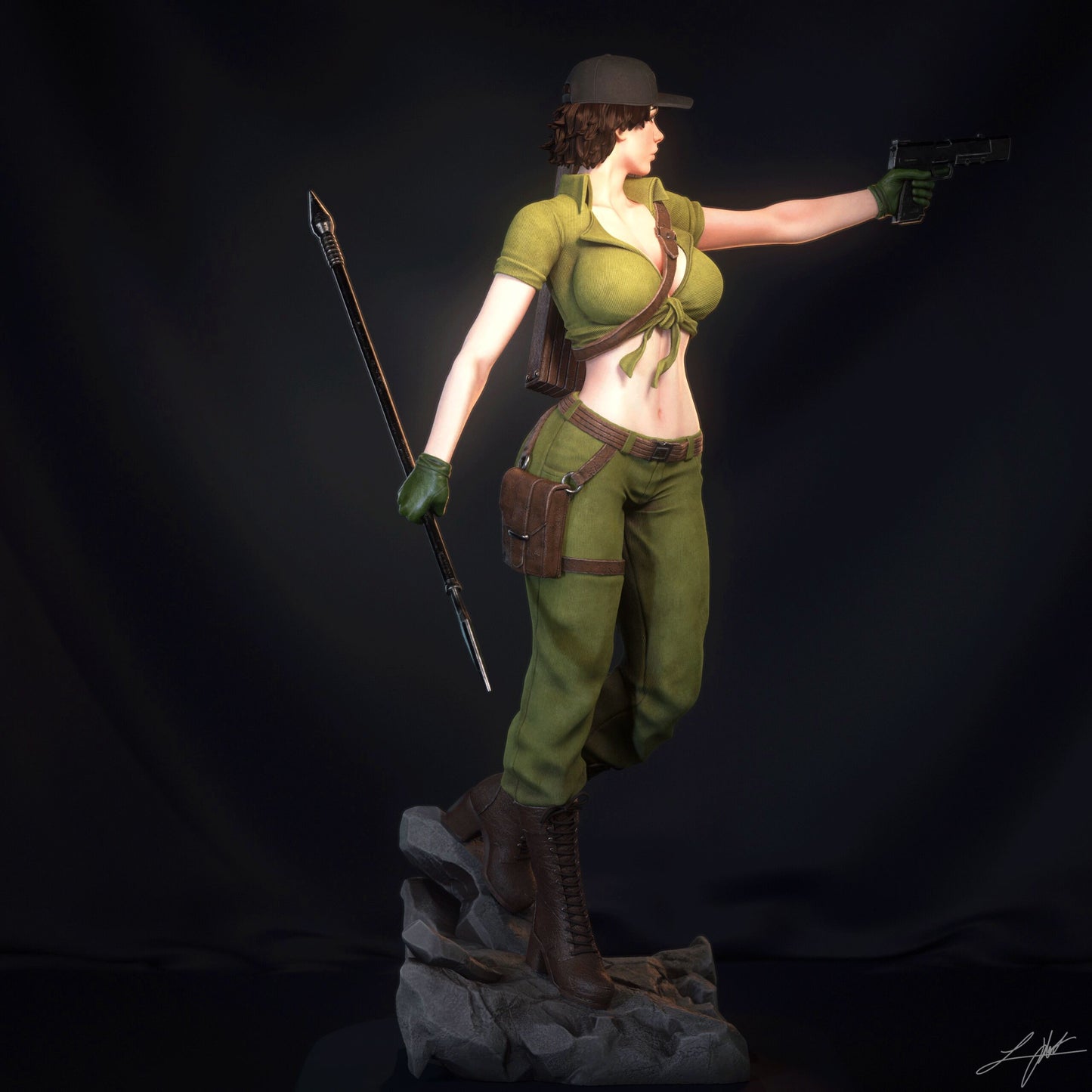Lady Jaye - Unassumebled and Unpainted Garage Kit - Model Designed by Abe3d/Ramses