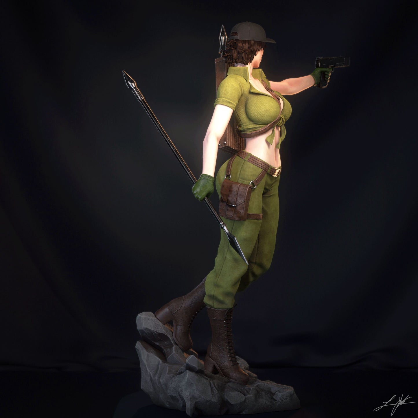Lady Jaye - Unassumebled and Unpainted Garage Kit - Model Designed by Abe3d/Ramses