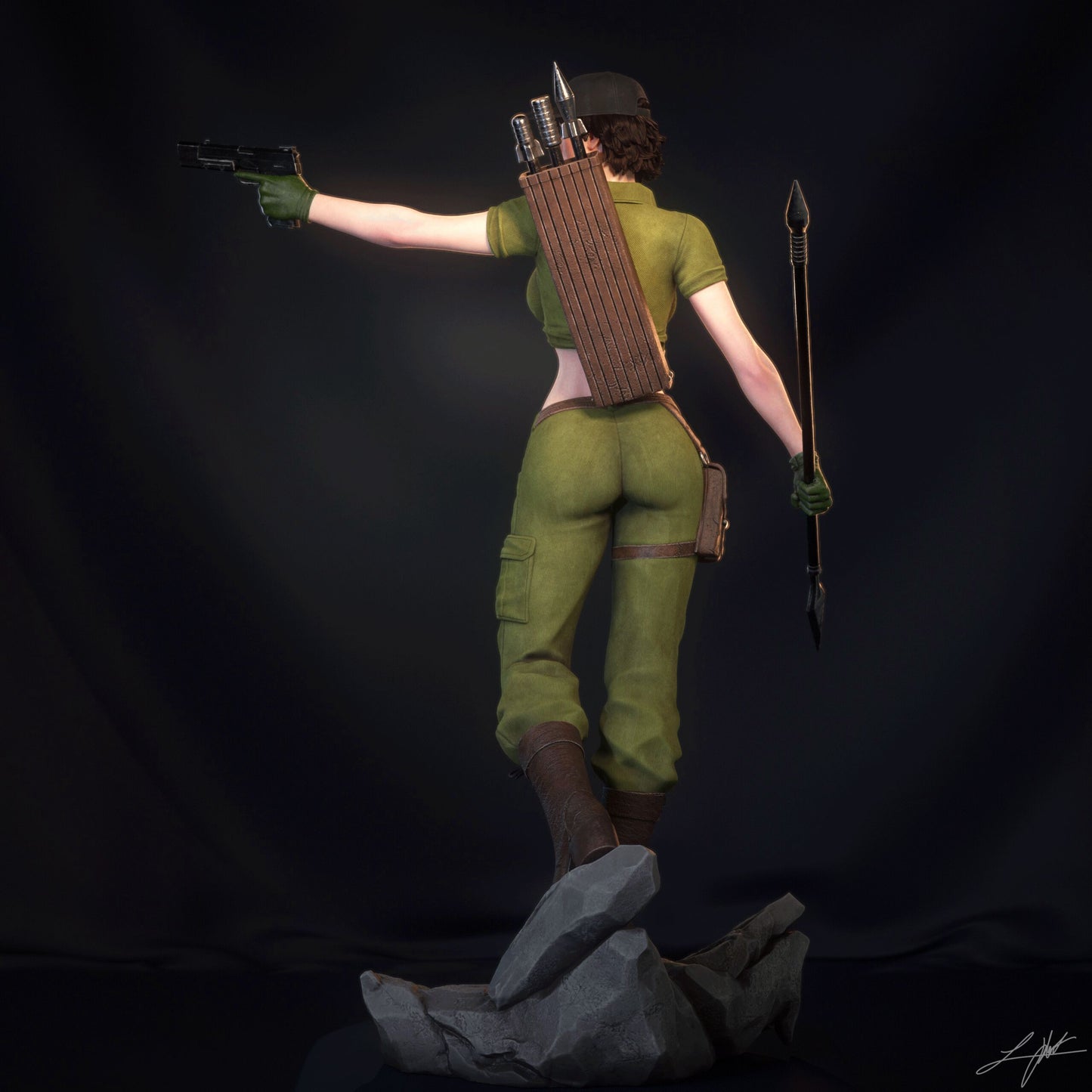Lady Jaye - Unassumebled and Unpainted Garage Kit - Model Designed by Abe3d/Ramses