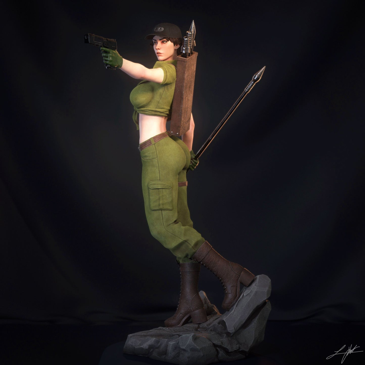 Lady Jaye - Unassumebled and Unpainted Garage Kit - Model Designed by Abe3d/Ramses