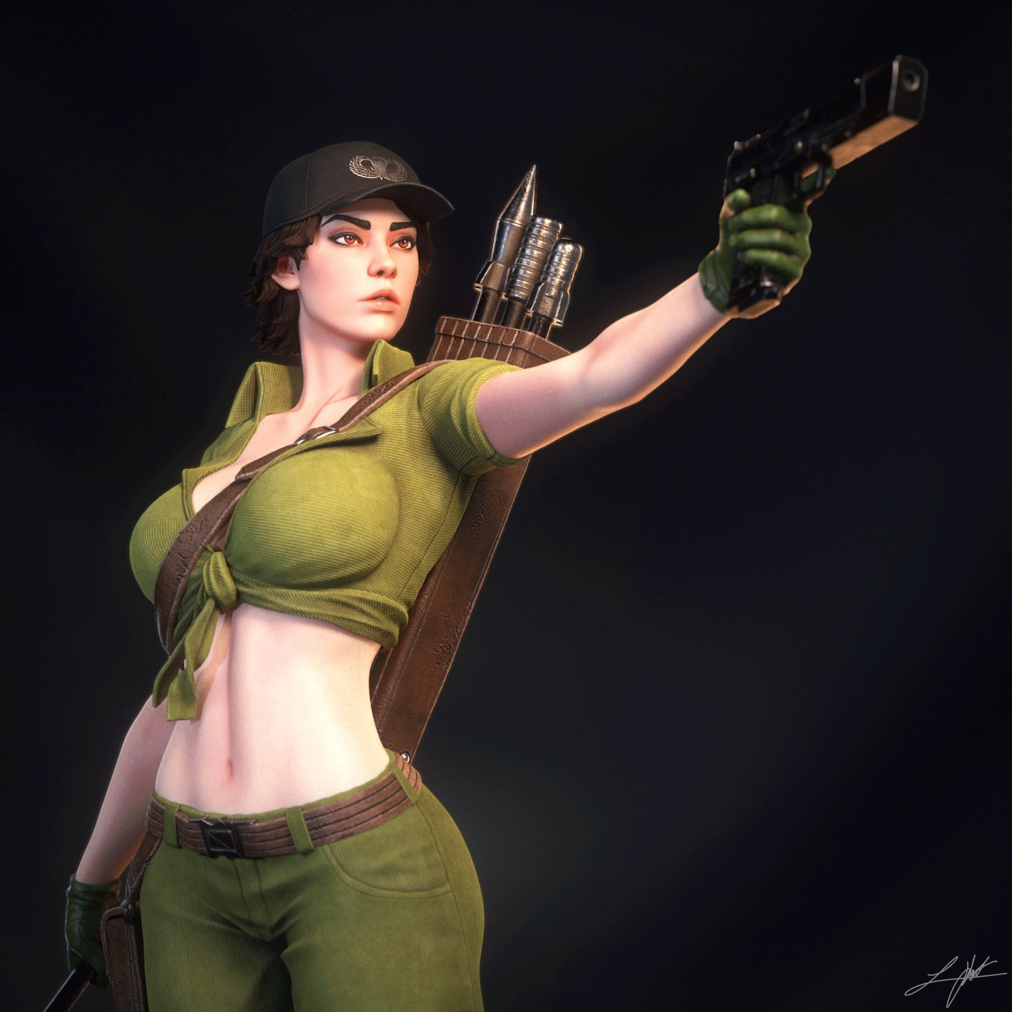 Lady Jaye - Unassumebled and Unpainted Garage Kit - Model Designed by Abe3d/Ramses