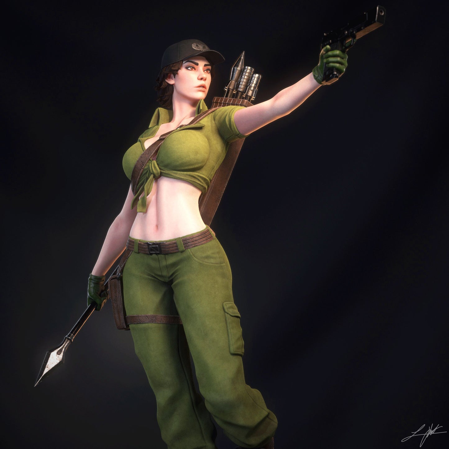 Lady Jaye - Unassumebled and Unpainted Garage Kit - Model Designed by Abe3d/Ramses