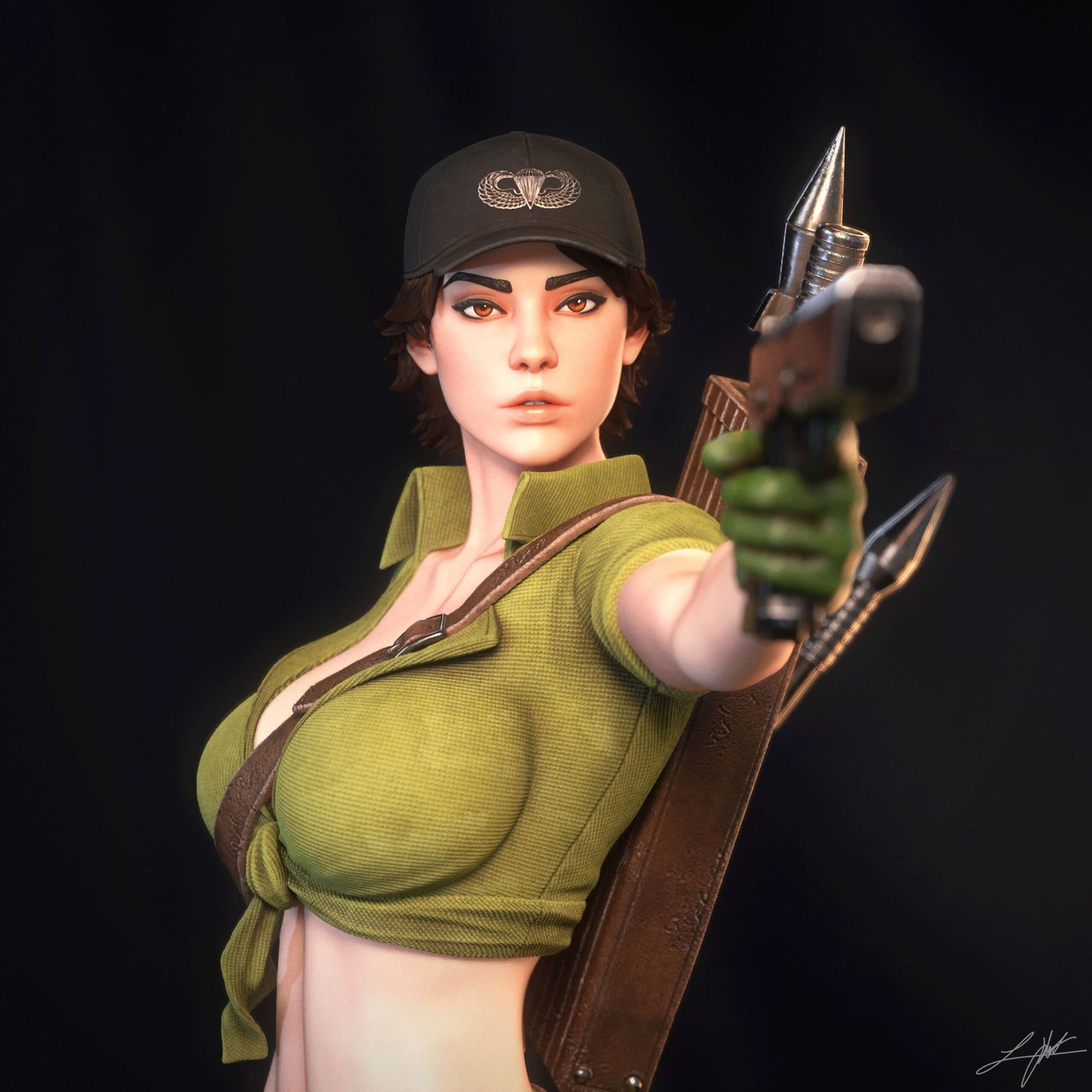Lady Jaye - Unassumebled and Unpainted Garage Kit - Model Designed by Abe3d/Ramses