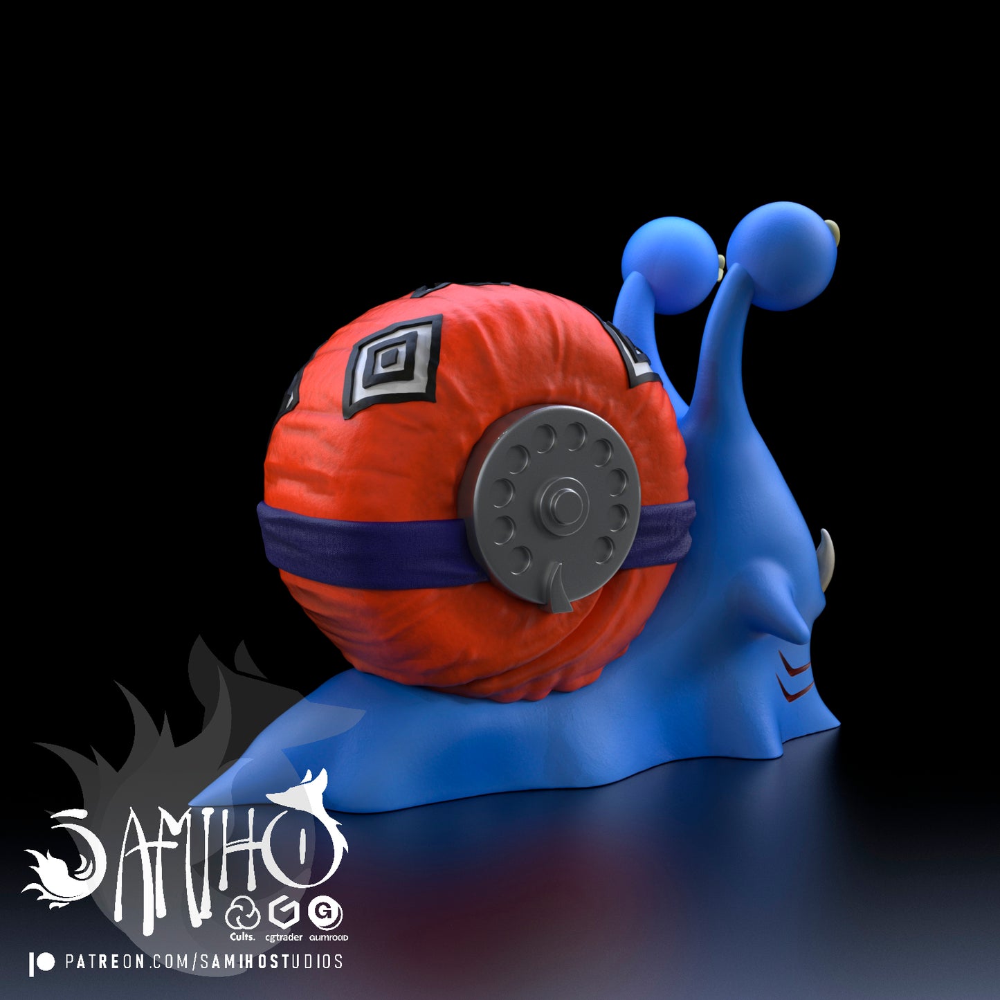 Jinbei DenDen Mushi - Unassembled and Unpainted Garage Kit - Model Designed by Samiho Studios