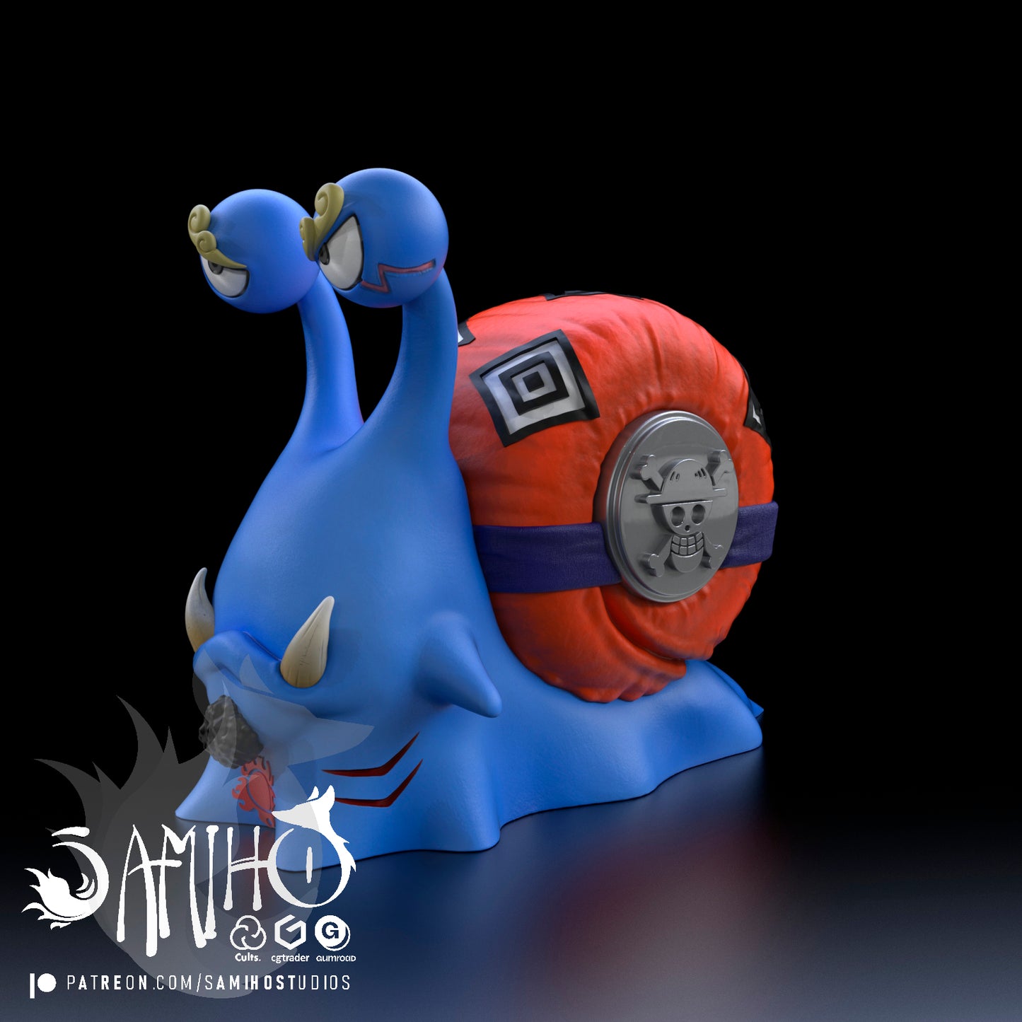 Jinbei DenDen Mushi - Unassembled and Unpainted Garage Kit - Model Designed by Samiho Studios
