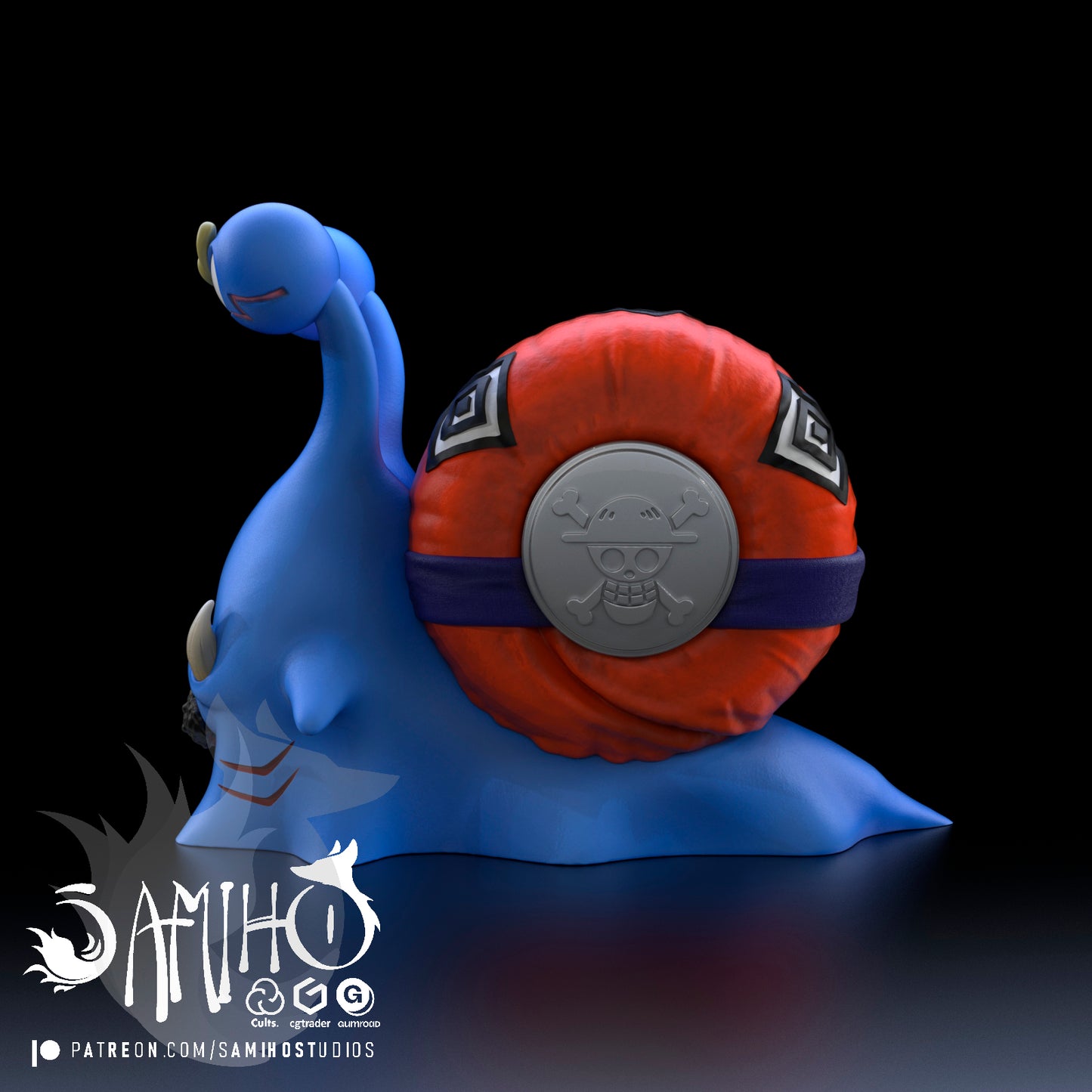 Jinbei DenDen Mushi - Unassembled and Unpainted Garage Kit - Model Designed by Samiho Studios