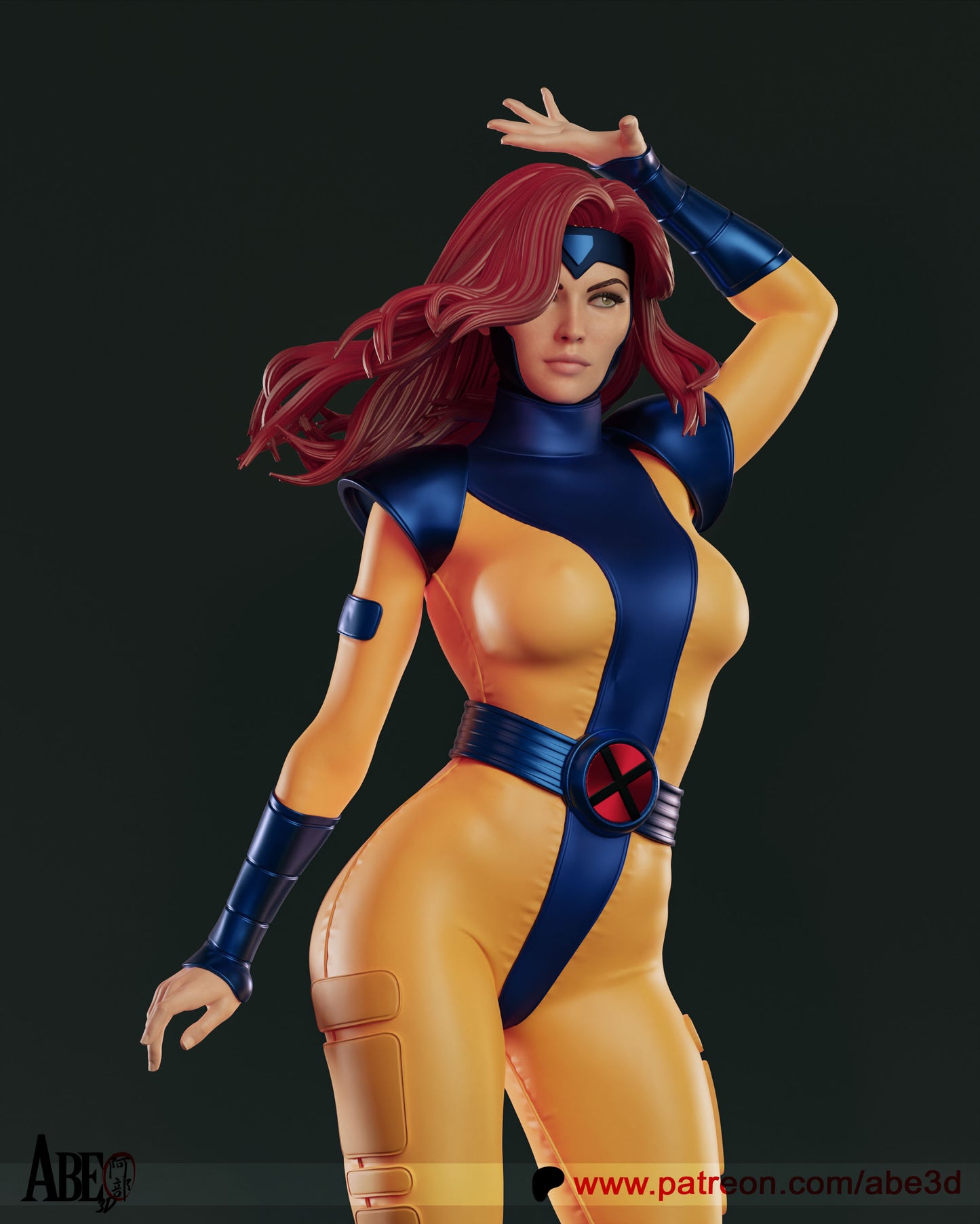 Jean - Unassembled and Unpainted Garage Kit - Model Designed by Abe3d