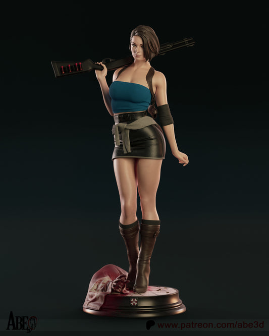 Jill - Unassembled and Unpainted Garage Kit - Model Designed by Abe3d (VARIANT PARTS INCLUDED