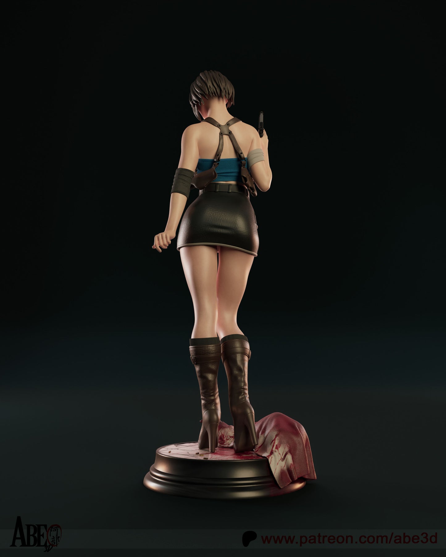 Jill - Unassembled and Unpainted Garage Kit - Model Designed by Abe3d (VARIANT PARTS INCLUDED