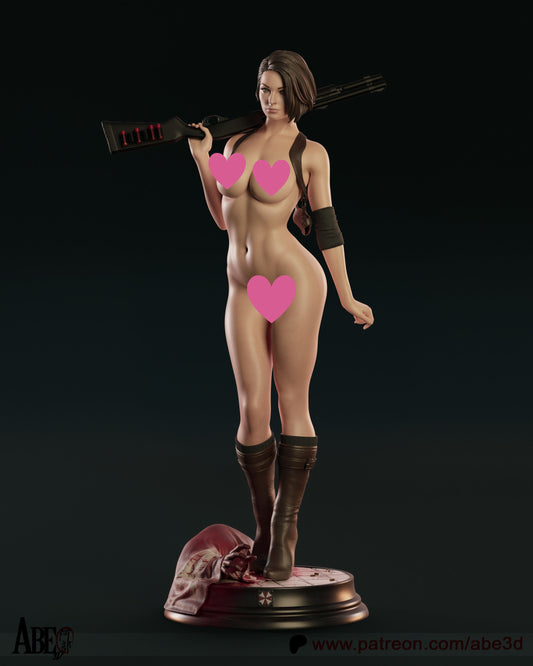 Jill NSFW (VARIANT PARTS INCLUDED) - Unassembled and Unpainted Garage Kit - Model Designed by Abe3d