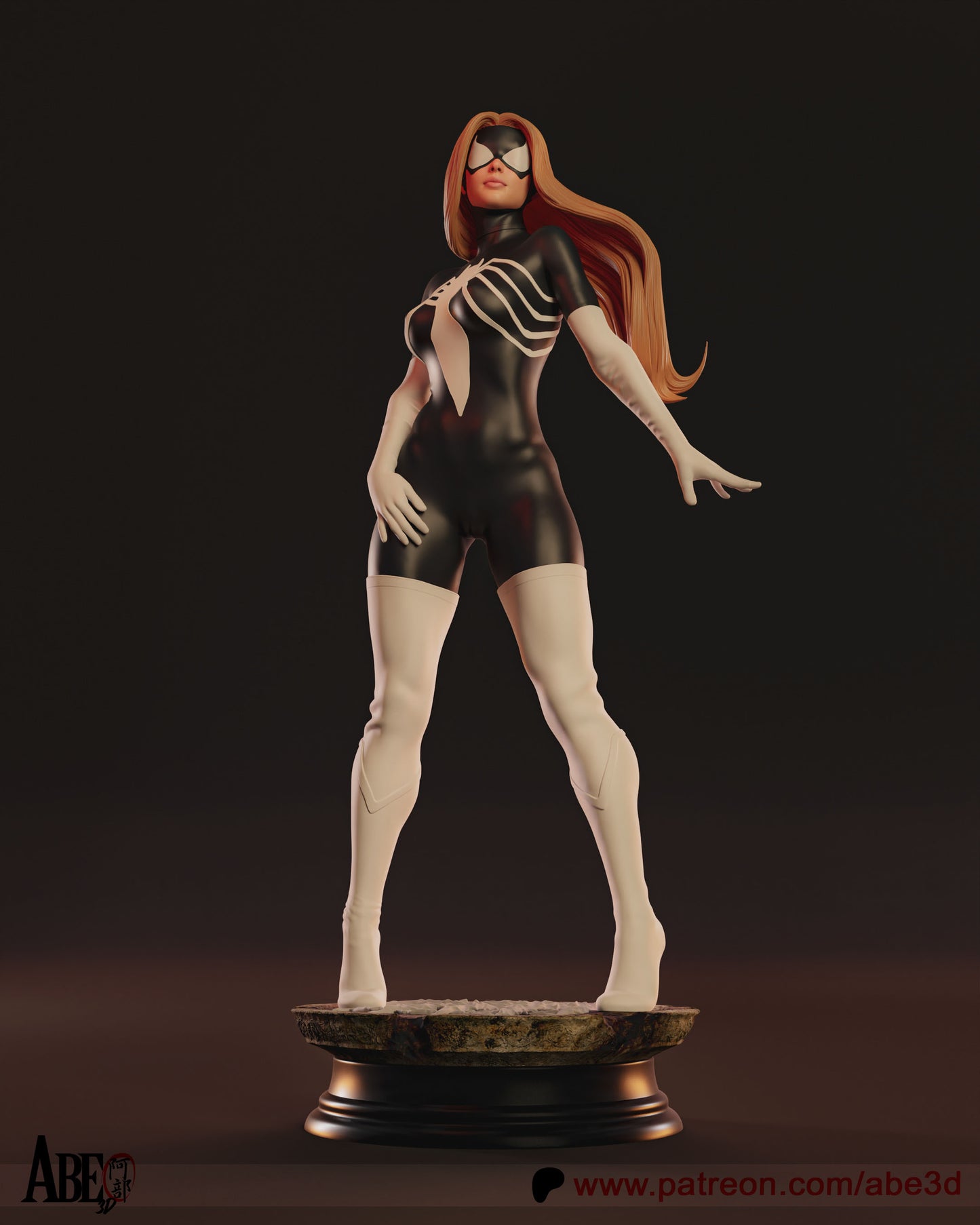 Spider-Woman (HEAD VARIANTS INCLUDED) - Unassembled and Unpainted Garage Kit - Model Designed by Abe3d