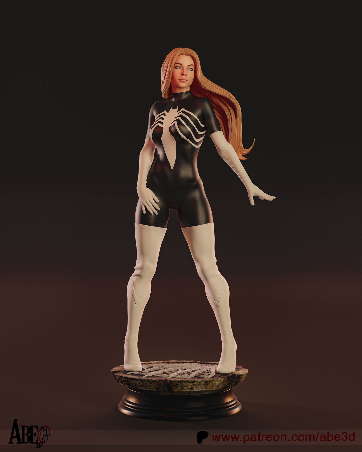 Spider-Woman (HEAD VARIANTS INCLUDED) - Unassembled and Unpainted Garage Kit - Model Designed by Abe3d