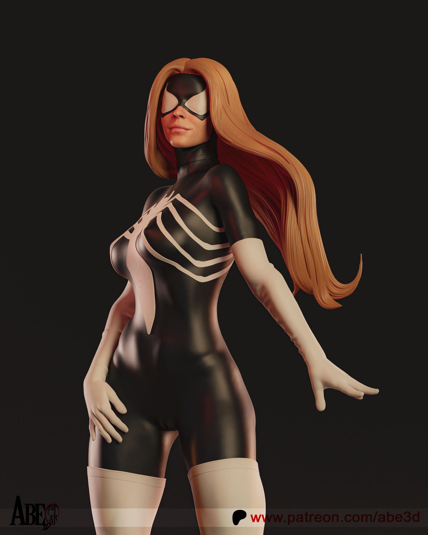 Spider-Woman (HEAD VARIANTS INCLUDED) - Unassembled and Unpainted Garage Kit - Model Designed by Abe3d