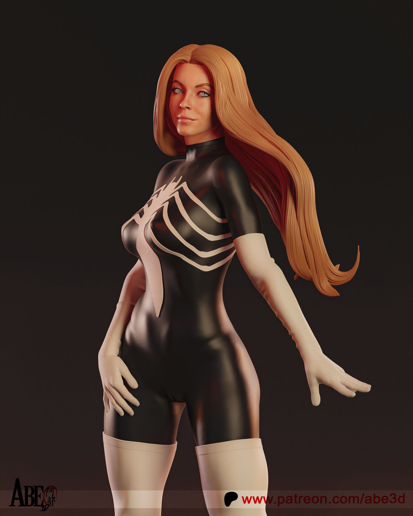 Spider-Woman (HEAD VARIANTS INCLUDED) - Unassembled and Unpainted Garage Kit - Model Designed by Abe3d