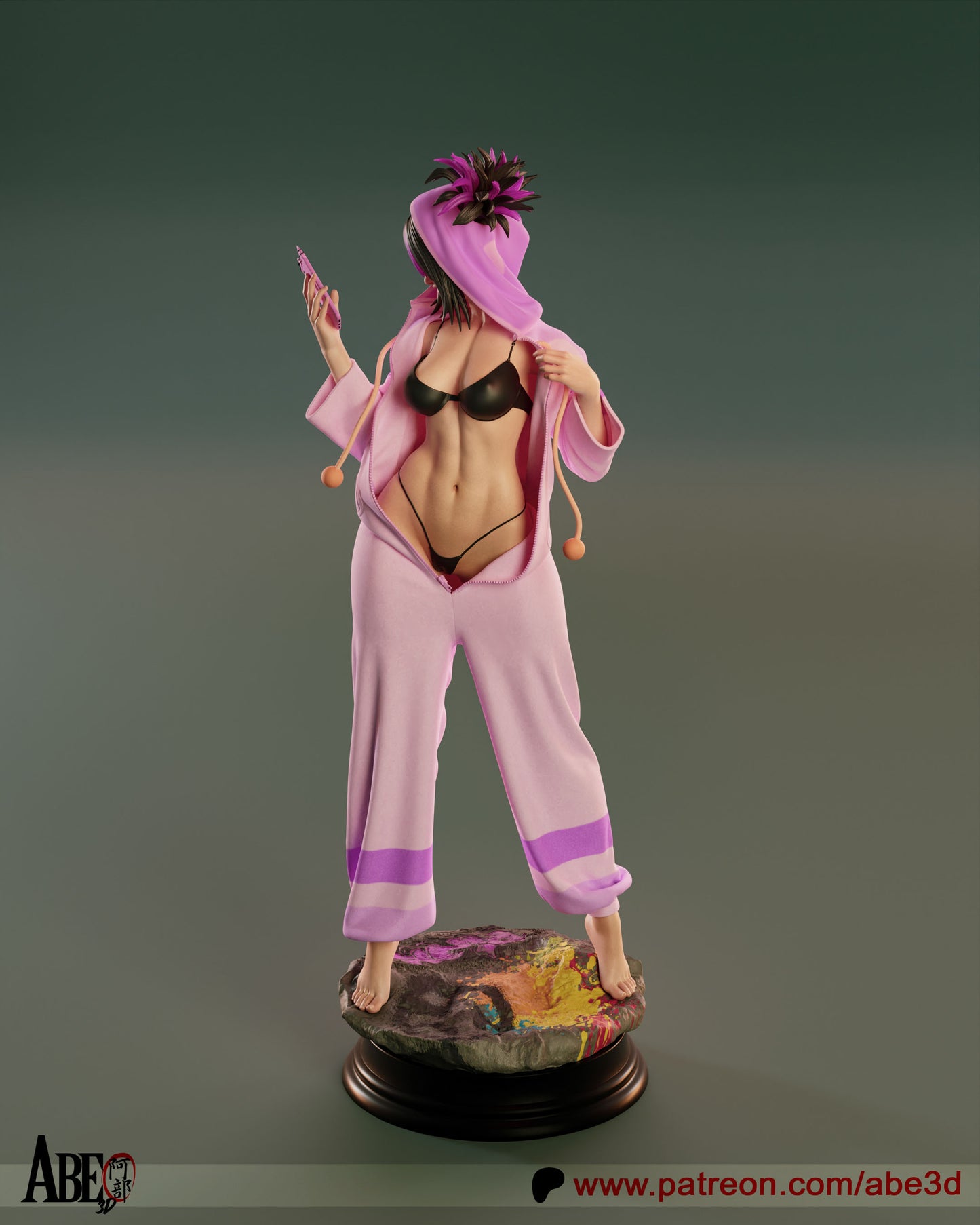 Juri - Unassembled and Unpainted Garage Kit - Model Designed by Abe3d