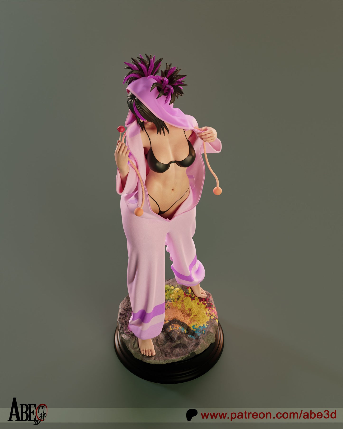 Juri - Unassembled and Unpainted Garage Kit - Model Designed by Abe3d