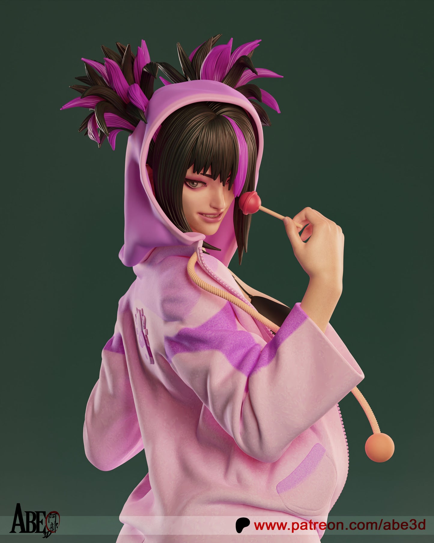 Juri - Unassembled and Unpainted Garage Kit - Model Designed by Abe3d