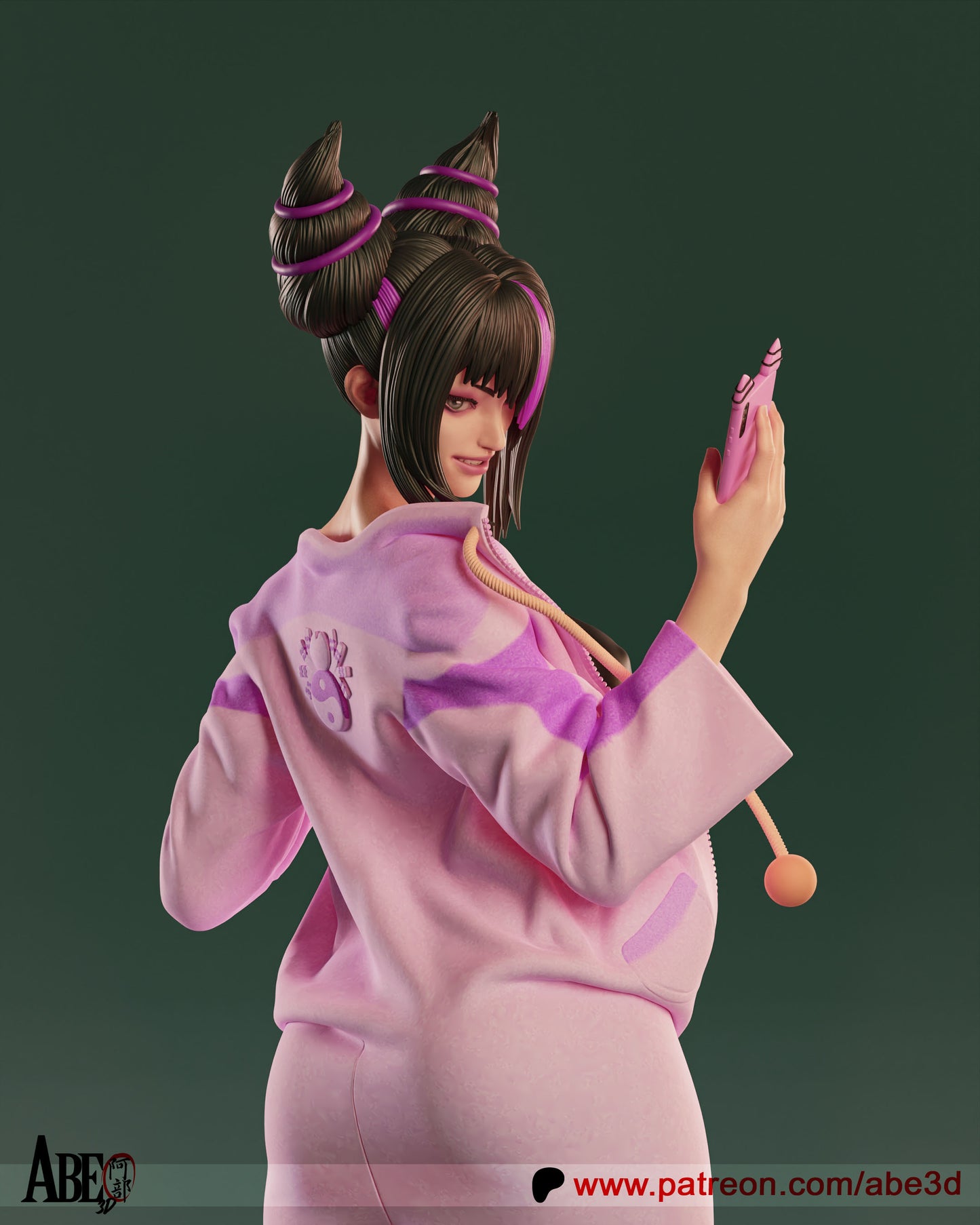 Juri - Unassembled and Unpainted Garage Kit - Model Designed by Abe3d