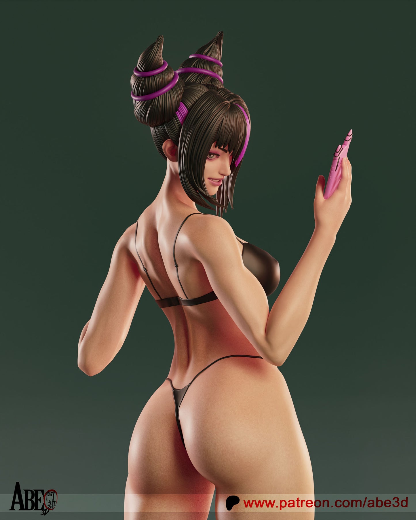 Juri - Unassembled and Unpainted Garage Kit - Model Designed by Abe3d