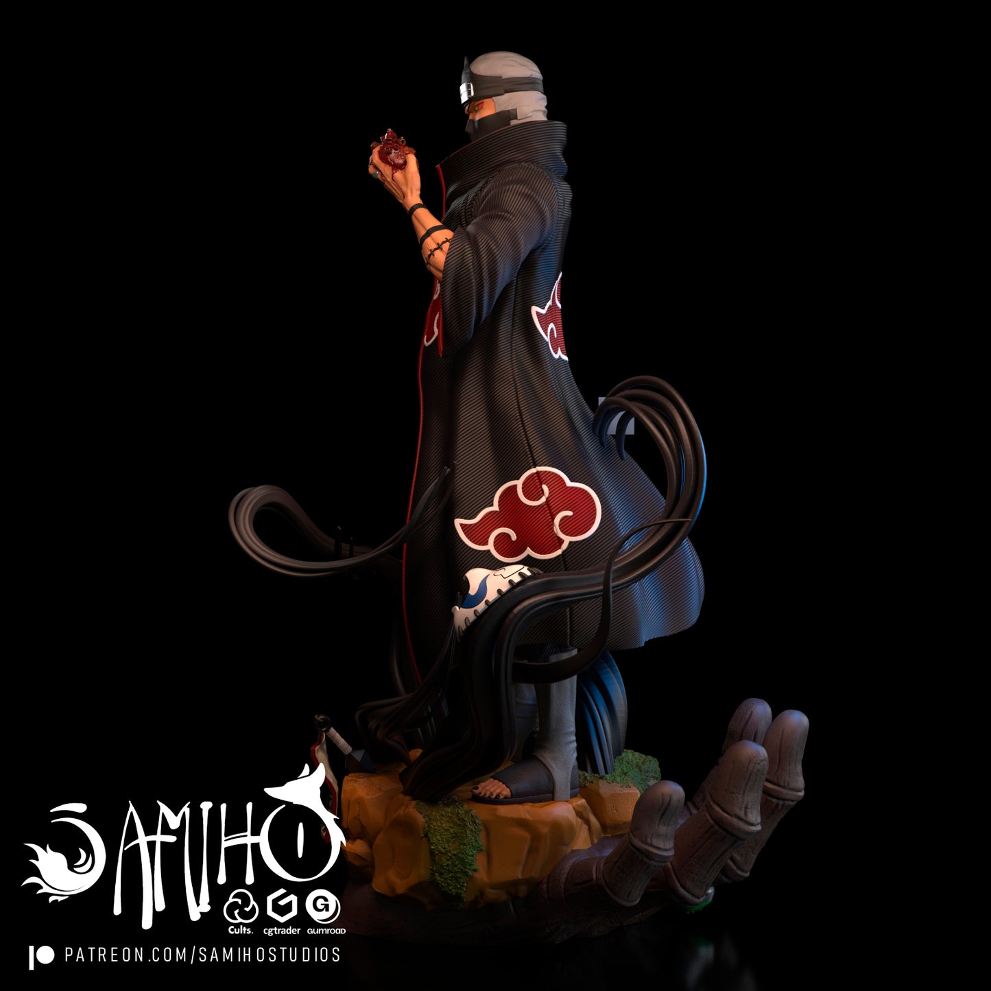 Kakuzu - Unassembled and Unpainted Garage Kit - Model Designed by Samiho Studios