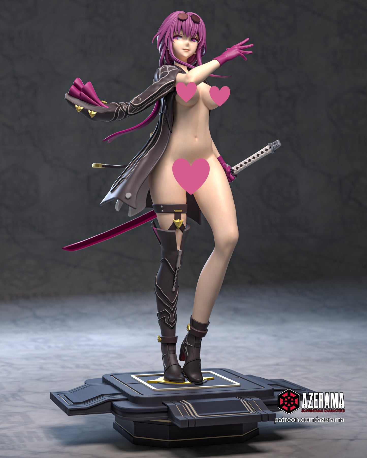 Kafka NSFW - Unassembled and Unpainted Garage Kit - Model Designed by Azerama