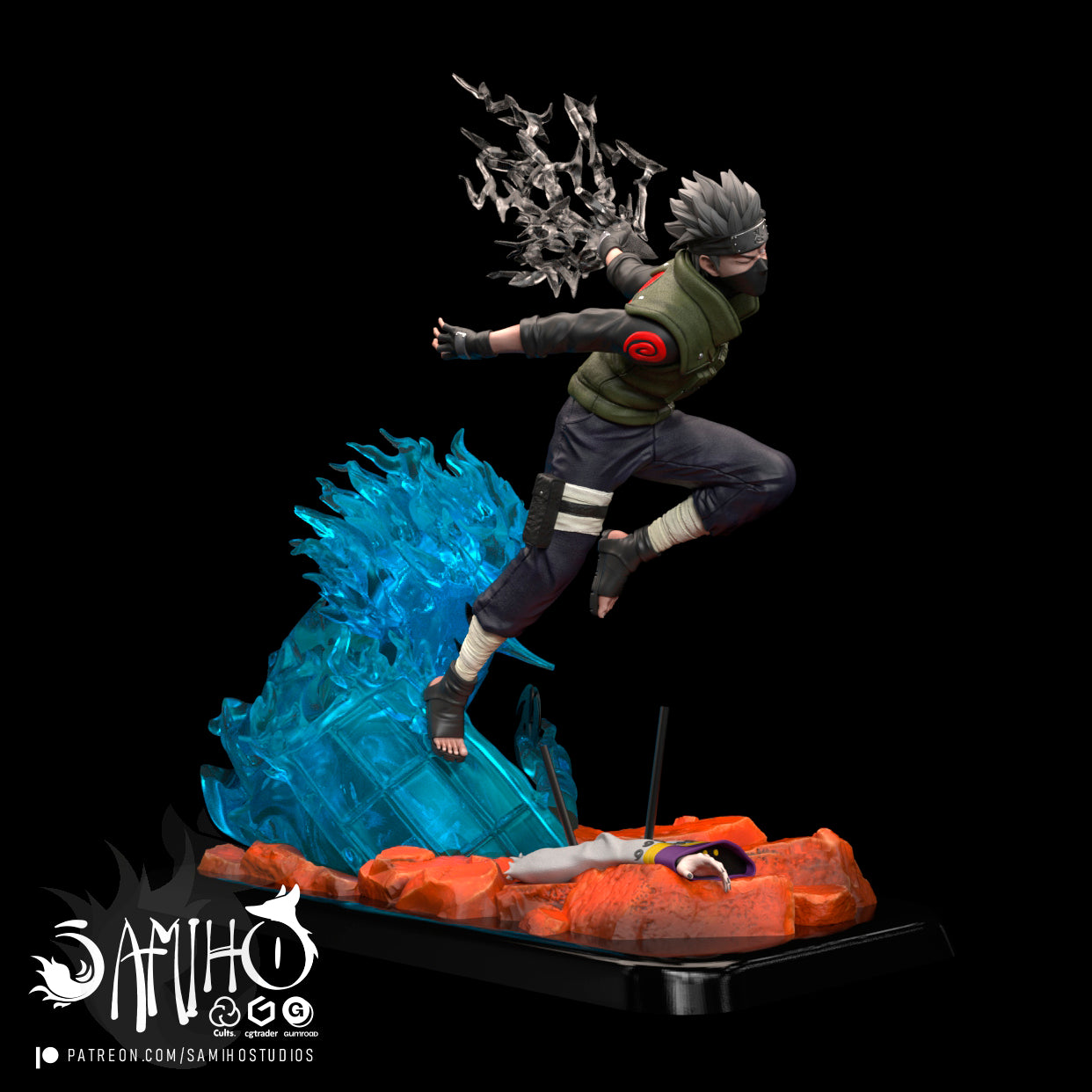 Kakashi/Susanoo - Unassembled and Unpainted Garage Kit - Model Designed by Samiho Studios