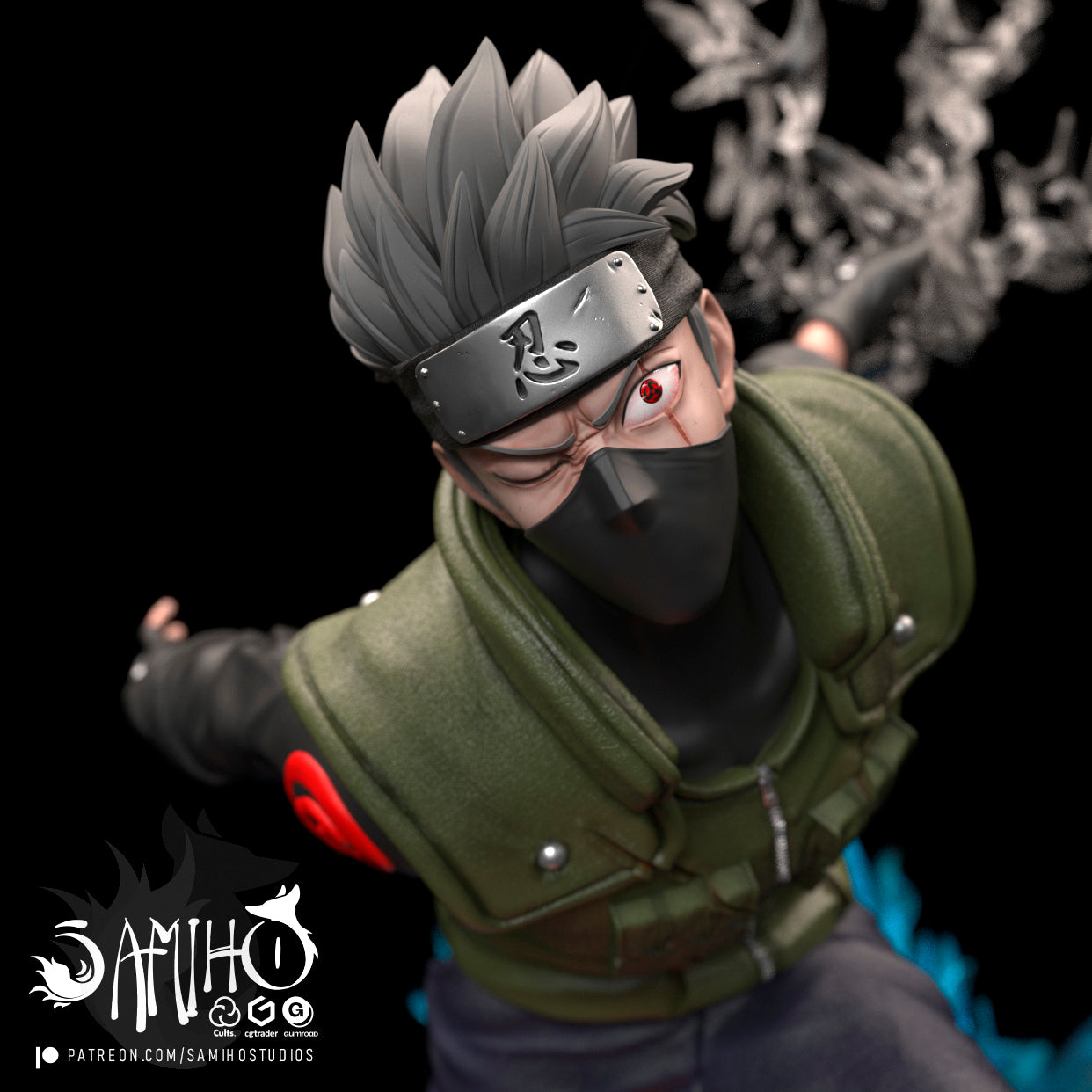 Kakashi/Susanoo - Unassembled and Unpainted Garage Kit - Model Designed by Samiho Studios