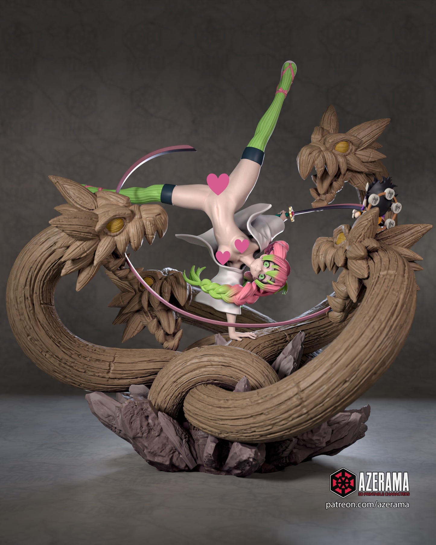 Kanroji NSFW - Unassembled and Unpainted Garage Kit - Model Designed by Azerama